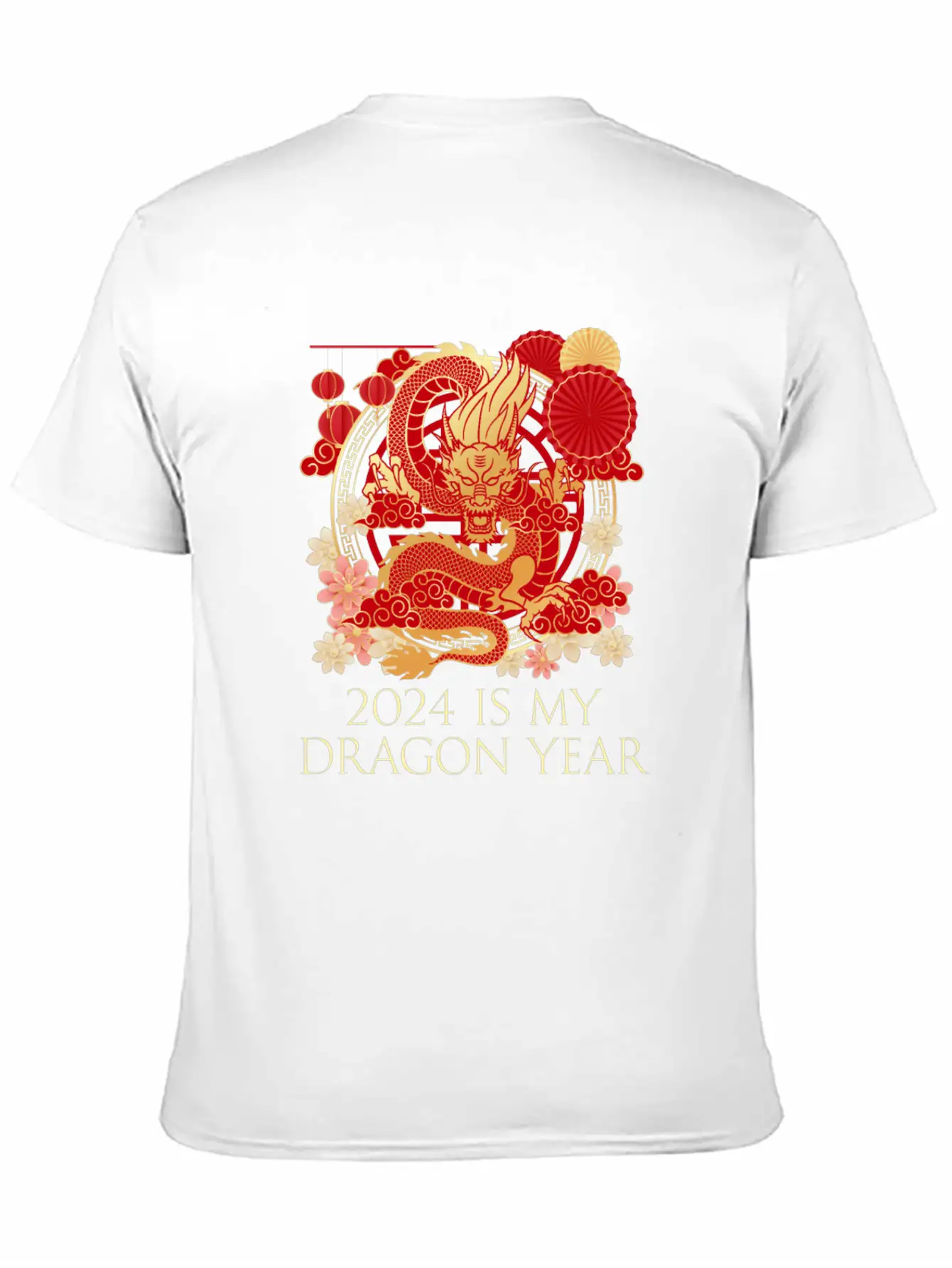 2024 Is My Dragon Year Chinese New Year Birthday Classic Crew Neck Graphic Tee – Everyday Minimal Look