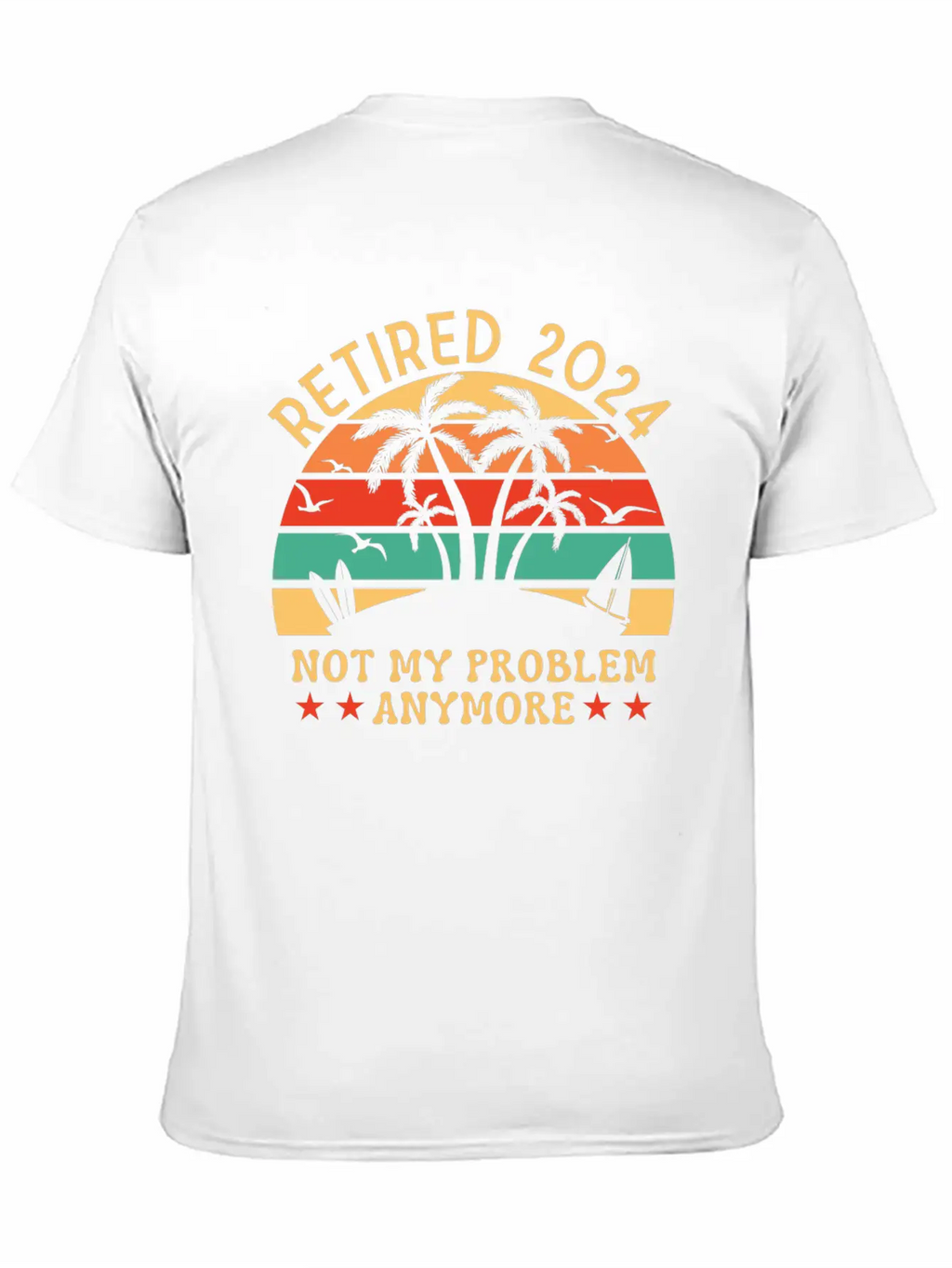 2024 Officially Retirement, Funny Retirement Simple Everyday Graphic Tee – Lightweight Summer Wear