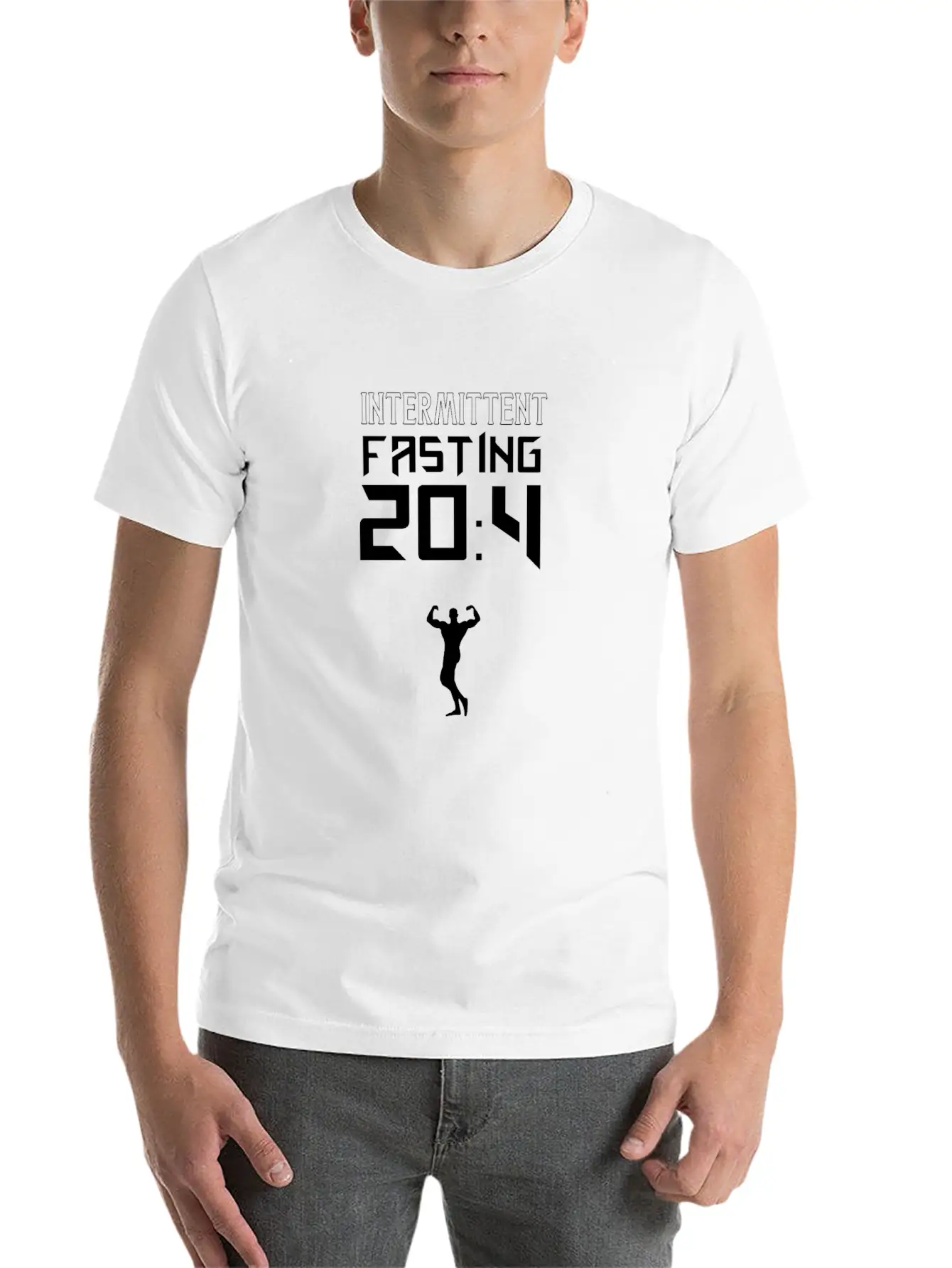 20:4 Intermittent Fasting Fitness Weightloss Diet Simple Everyday Graphic Tee – Lightweight Summer Wear