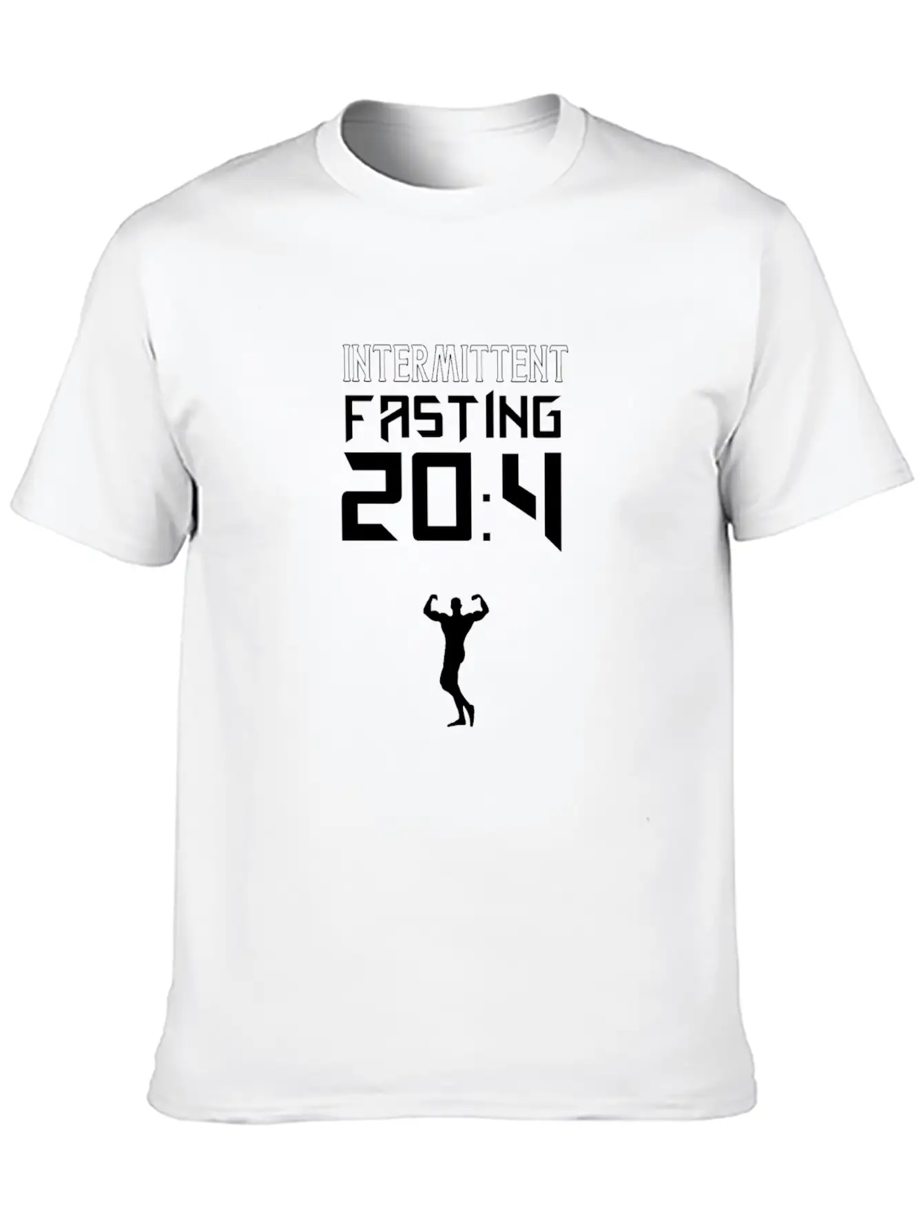 20:4 Intermittent Fasting Fitness Weightloss Diet Simple Everyday Graphic Tee – Lightweight Summer Wear