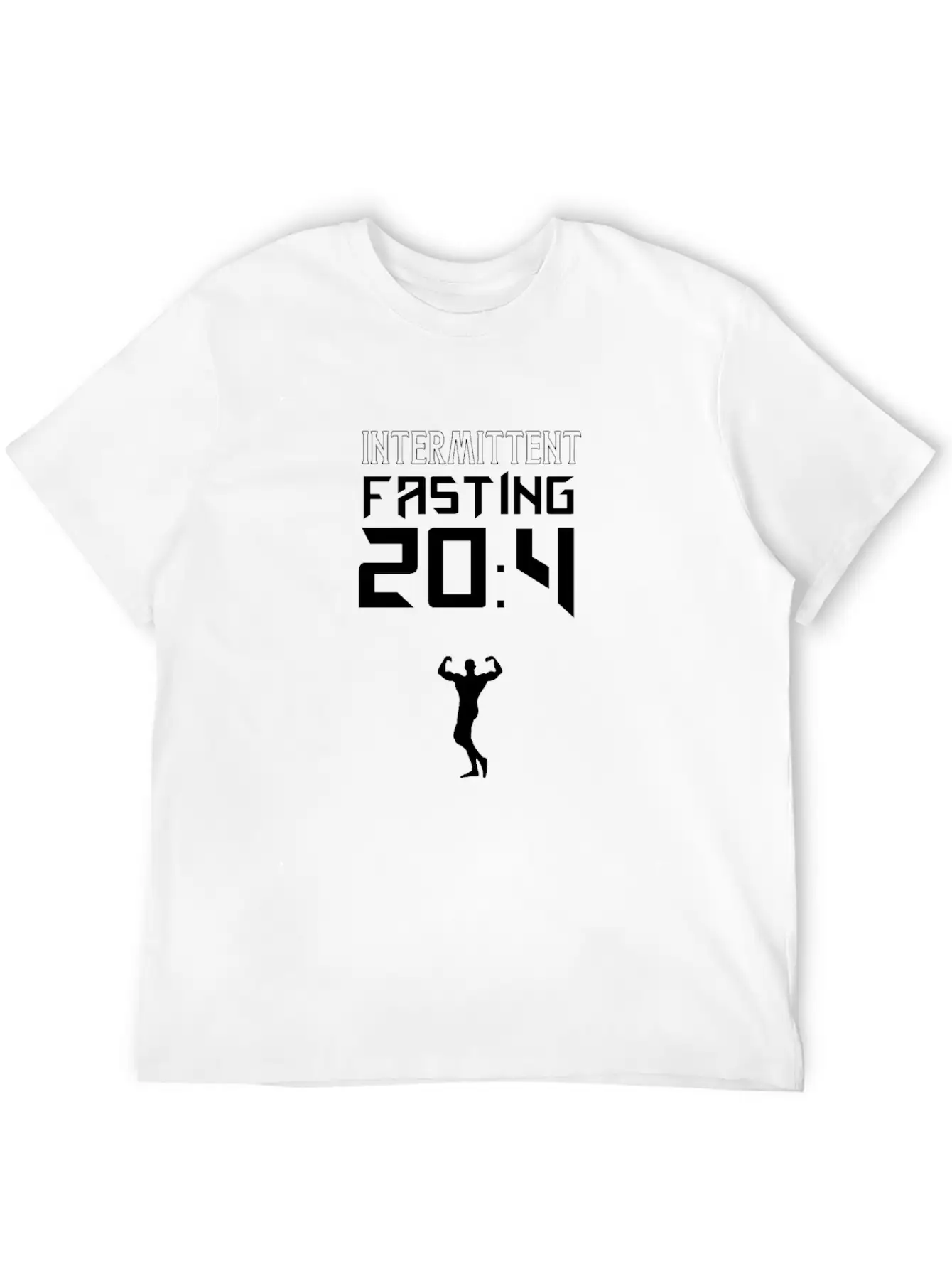 20:4 Intermittent Fasting Fitness Weightloss Diet Simple Everyday Graphic Tee – Lightweight Summer Wear