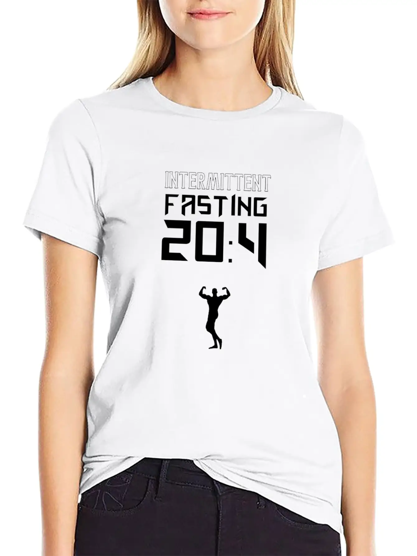 20:4 Intermittent Fasting Fitness Weightloss Diet Simple Everyday Graphic Tee – Lightweight Summer Wear