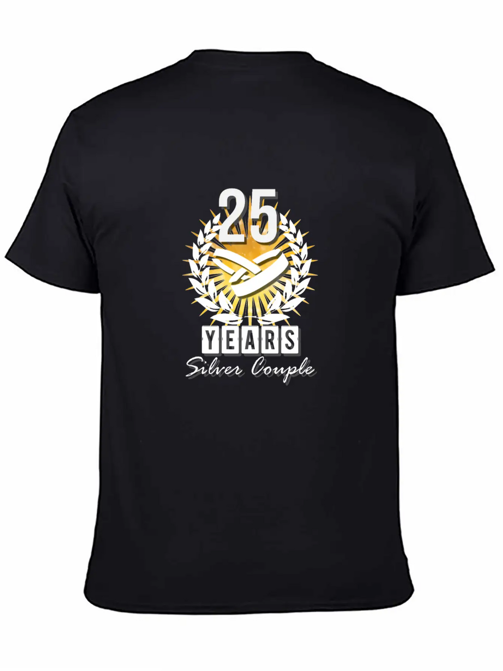 25 Years - Silver Couple! Essential Unisex Summer Tee – Soft Cotton Casual Fit