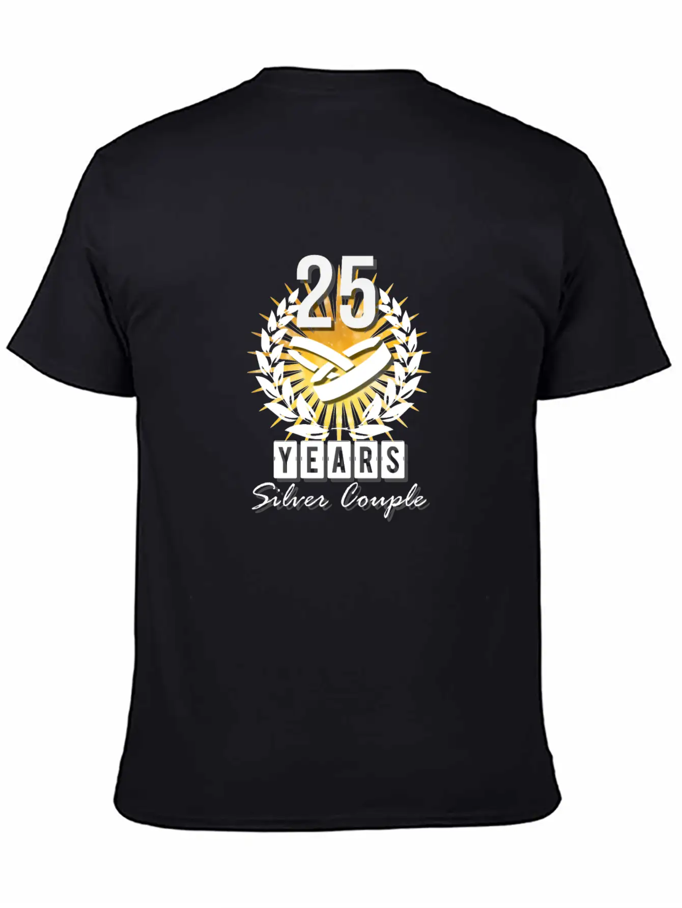 25 Years - Silver Couple! Essential Unisex Summer Tee – Soft Cotton Casual Fit
