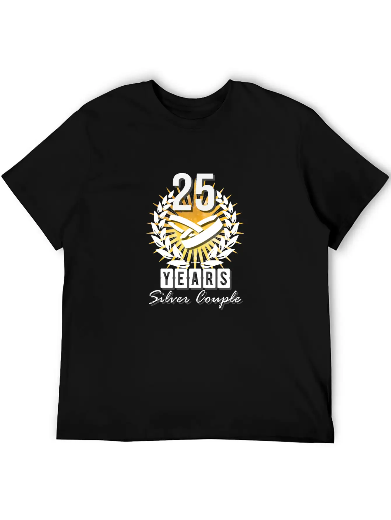 25 Years - Silver Couple! Essential Unisex Summer Tee – Soft Cotton Casual Fit