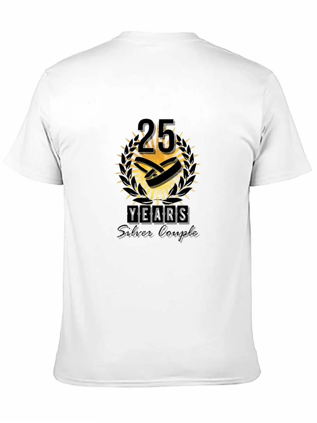 25 Years - Silver Couple! Essential Unisex Summer Tee – Soft Cotton Casual Fit