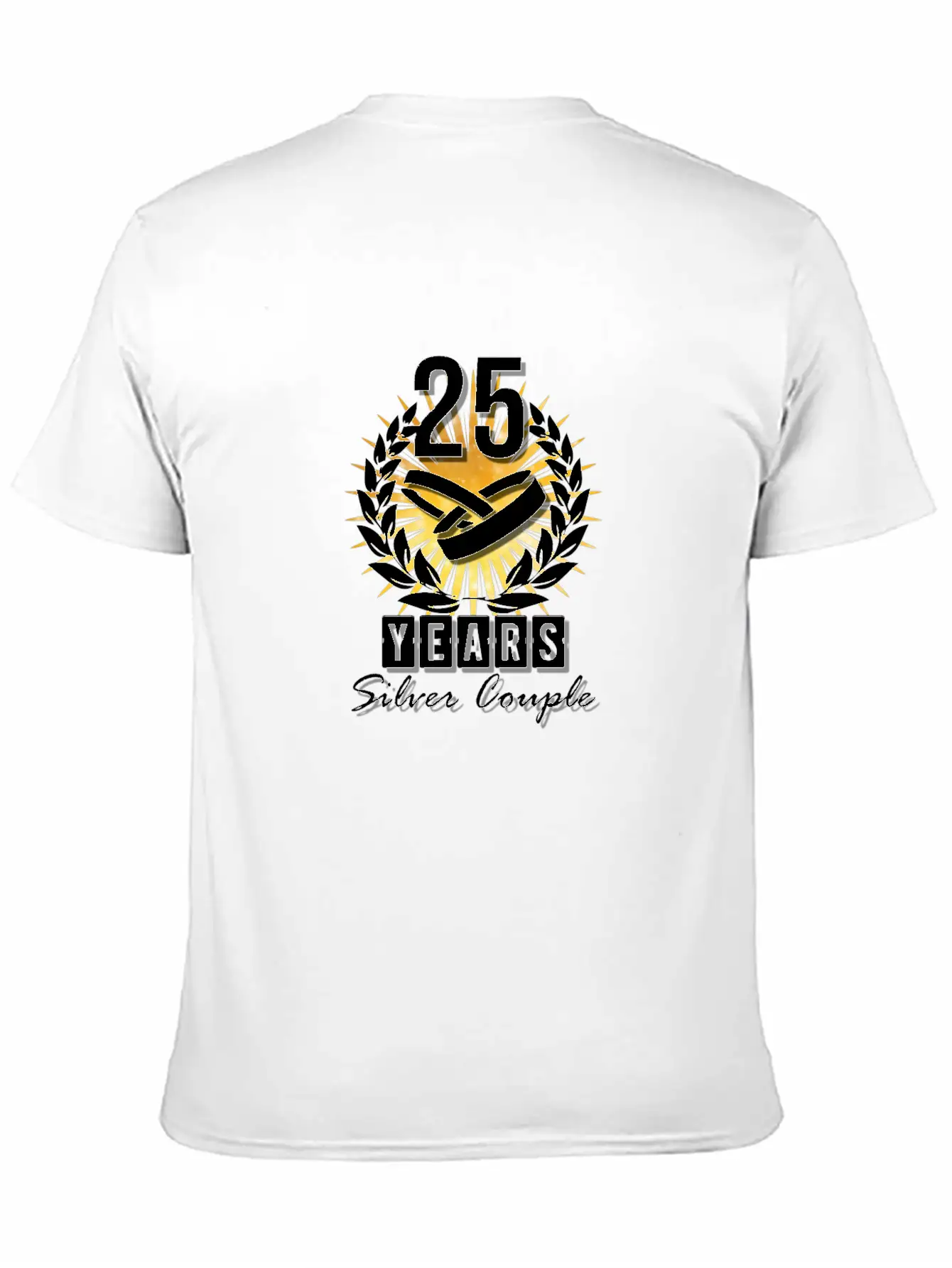 25 Years - Silver Couple! Essential Unisex Summer Tee – Soft Cotton Casual Fit