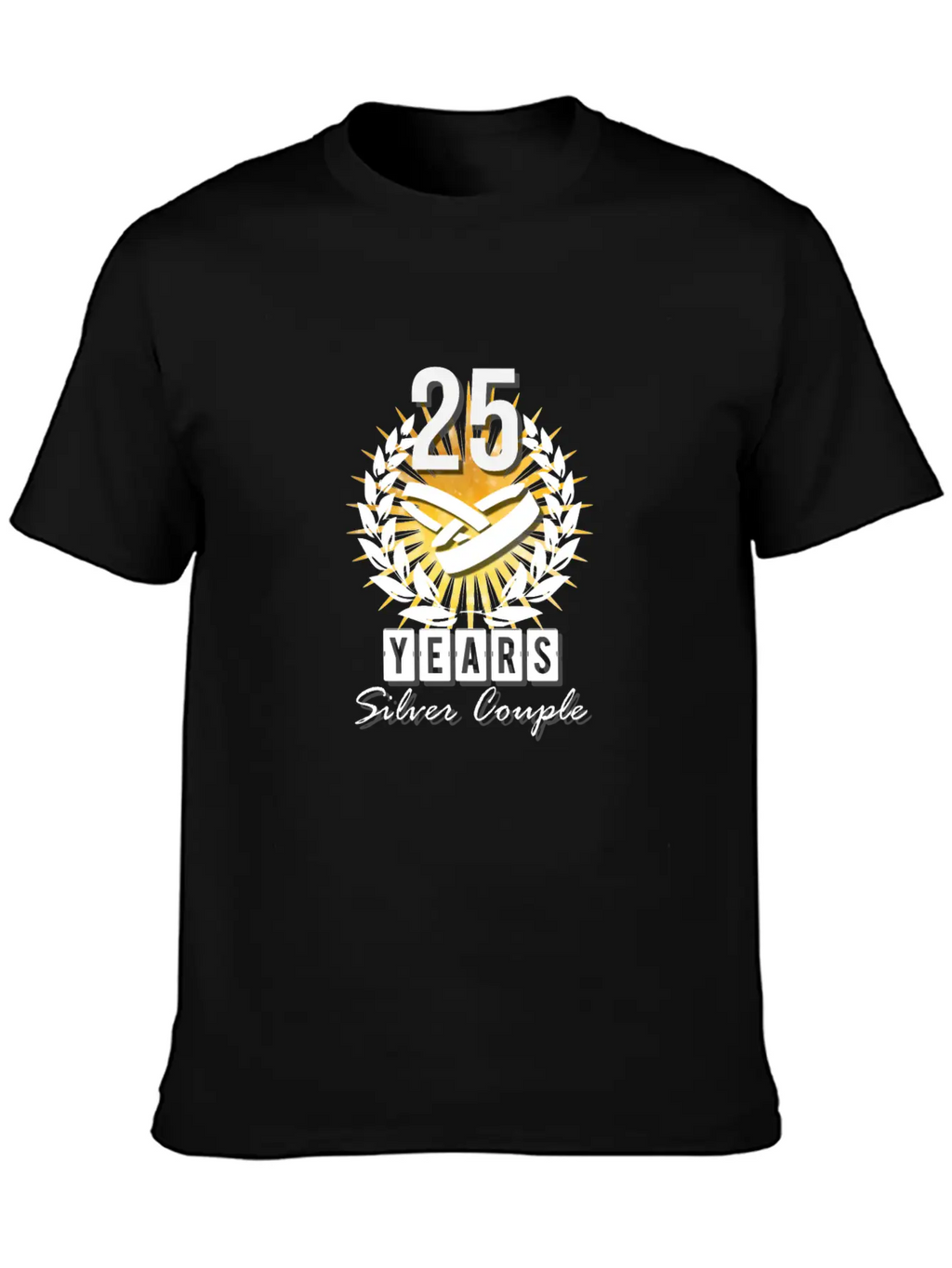 25 Years - Silver Couple! Essential Unisex Summer Tee – Soft Cotton Casual Fit