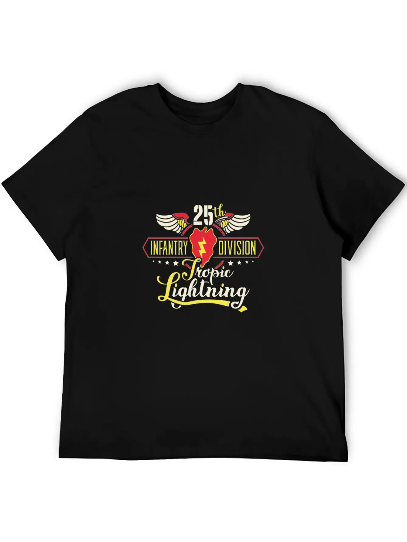 25Th Infantry Division Patch Tropic Lightning Modern Fit Casual T-Shirt – Clean And Versatile Design
