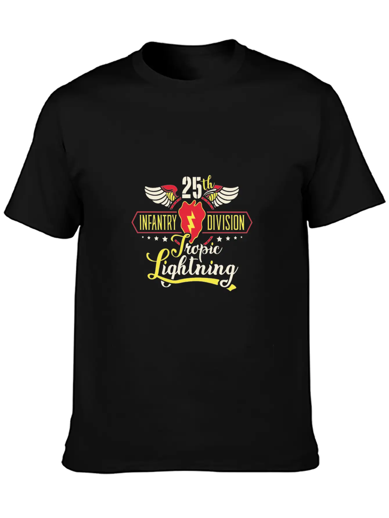 25Th Infantry Division Patch Tropic Lightning Modern Fit Casual T-Shirt – Clean And Versatile Design