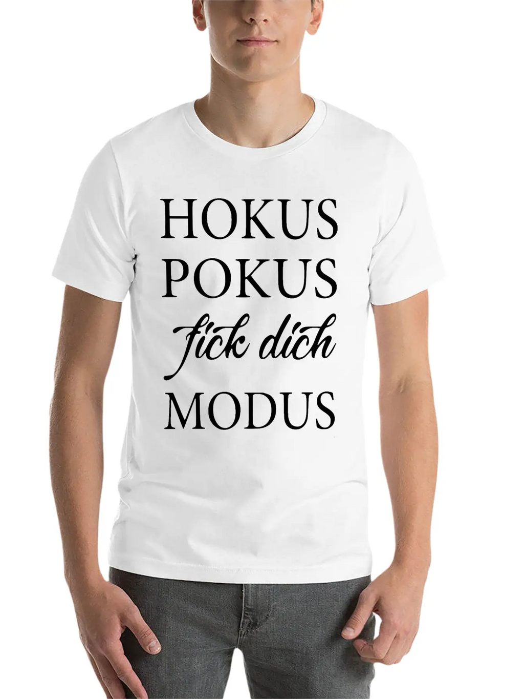2reborn Hoku Spokus Fick Dich Modus Solo Modern Fit Casual T-Shirt – Clean And Versatile Design