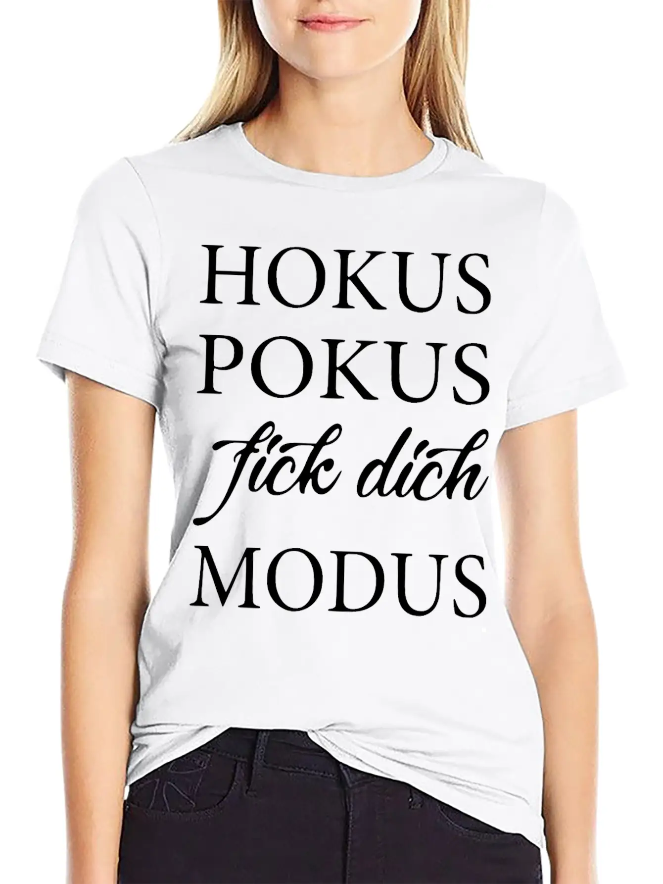 2reborn Hoku Spokus Fick Dich Modus Solo Modern Fit Casual T-Shirt – Clean And Versatile Design