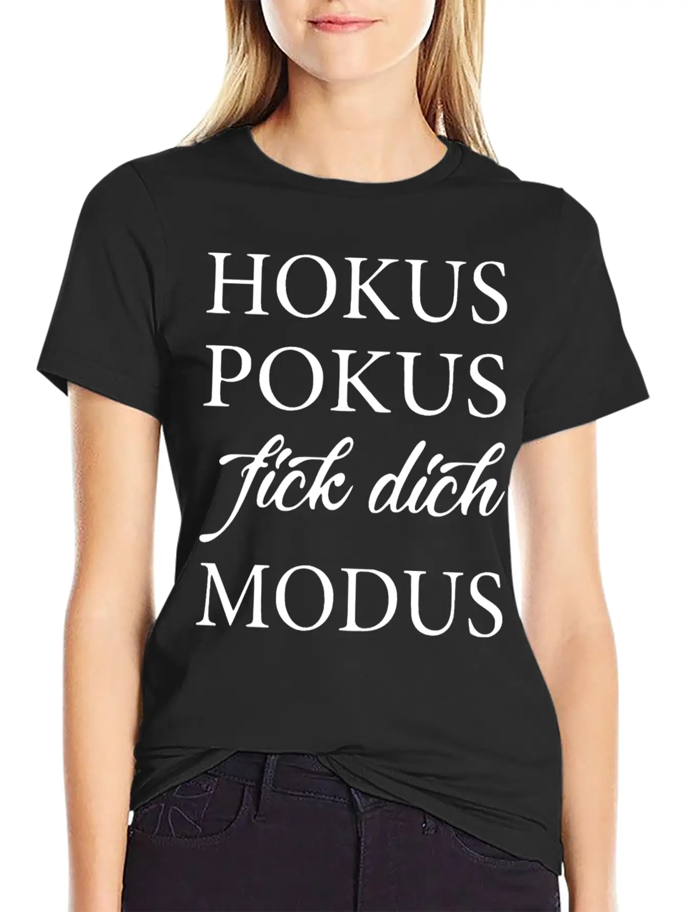 2reborn Hoku Spokus Fick Dich Modus Solo Modern Fit Casual T-Shirt – Clean And Versatile Design