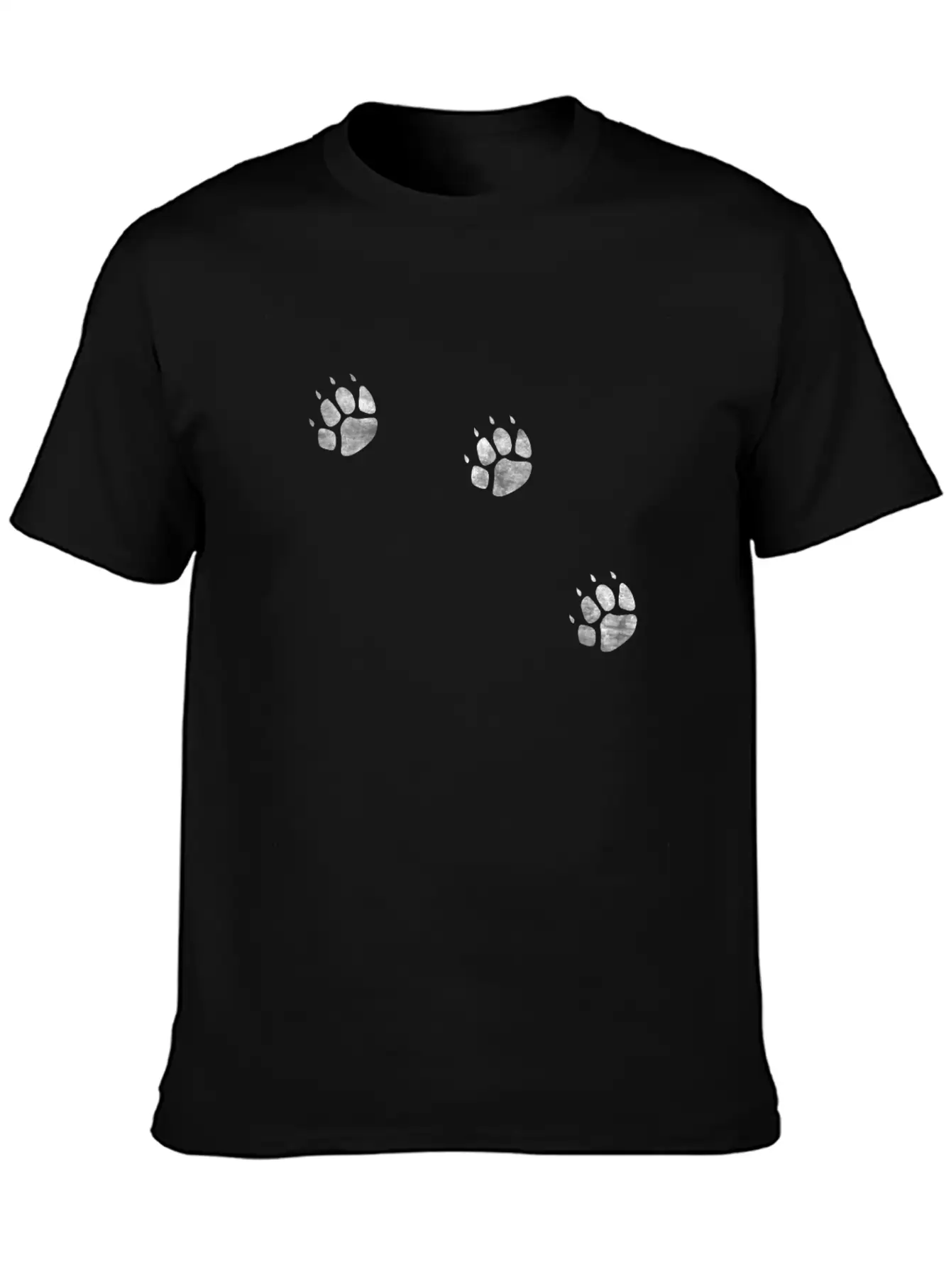 3 Legs Dog Paw Prints Three Legged Tripod Modern Fit Casual T-Shirt – Clean And Versatile Design