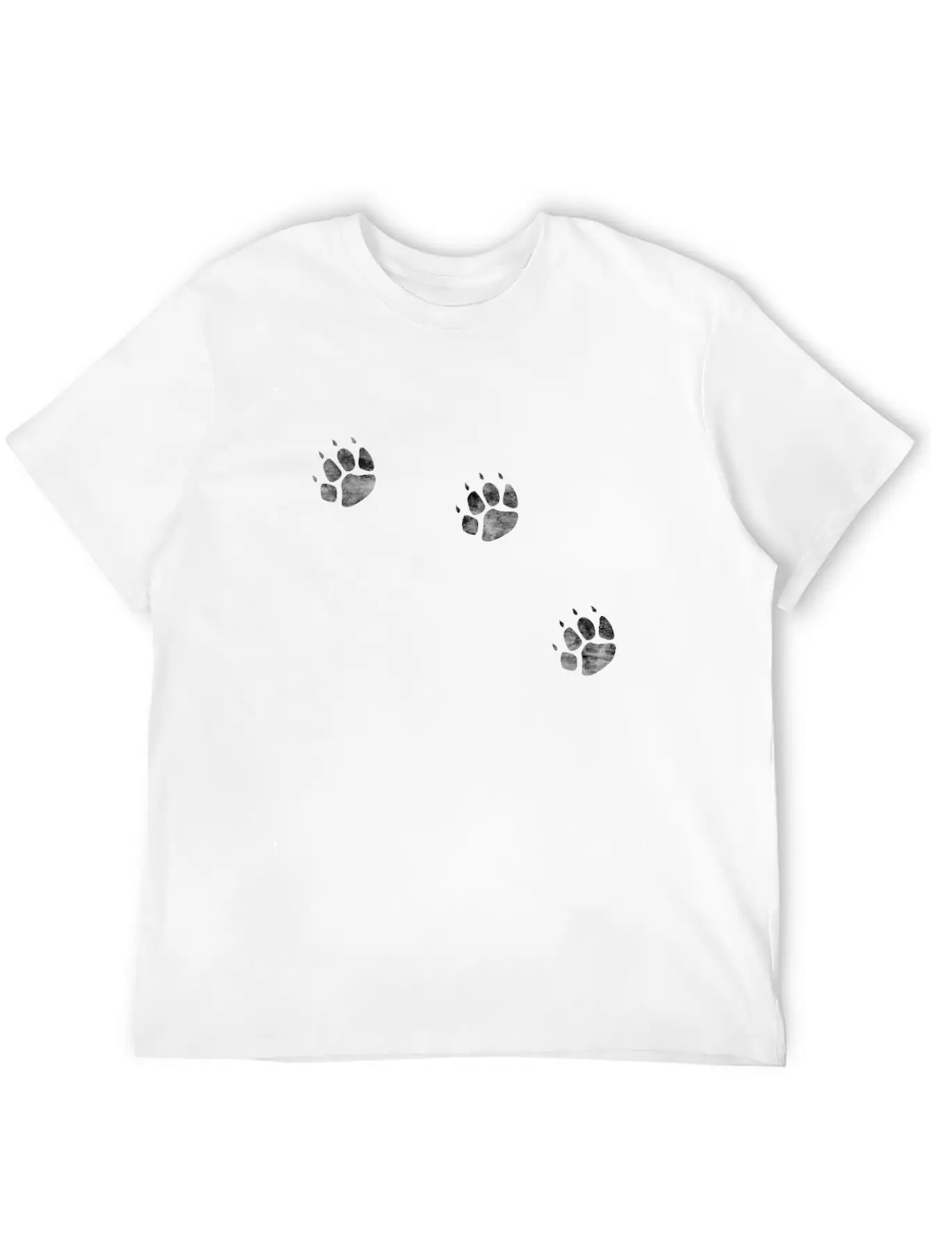 3 Legs Dog Paw Prints Three Legged Tripod Modern Fit Casual T-Shirt – Clean And Versatile Design
