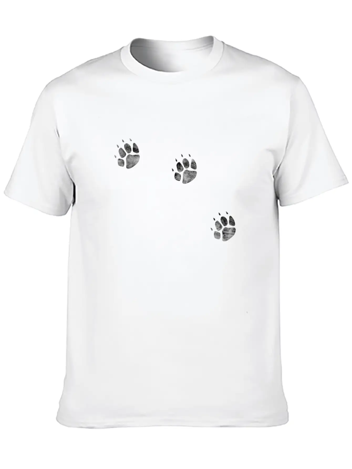3 Legs Dog Paw Prints Three Legged Tripod Modern Fit Casual T-Shirt – Clean And Versatile Design