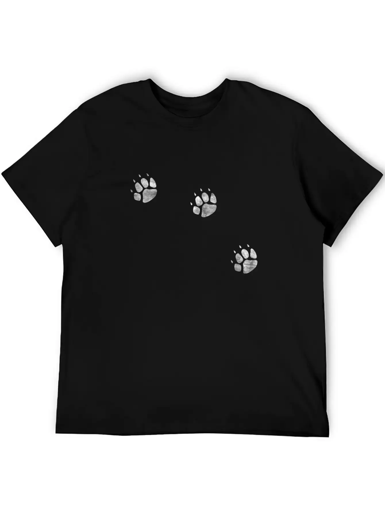 3 Legs Dog Paw Prints Three Legged Tripod Modern Fit Casual T-Shirt – Clean And Versatile Design