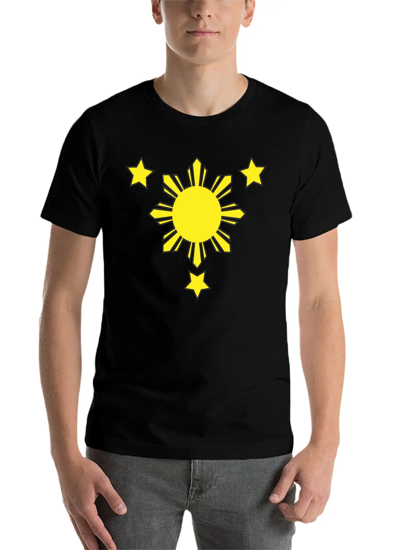 3 Stars And A Sun Lightweight Cotton T-Shirt – Daily Comfort Graphic Shirt