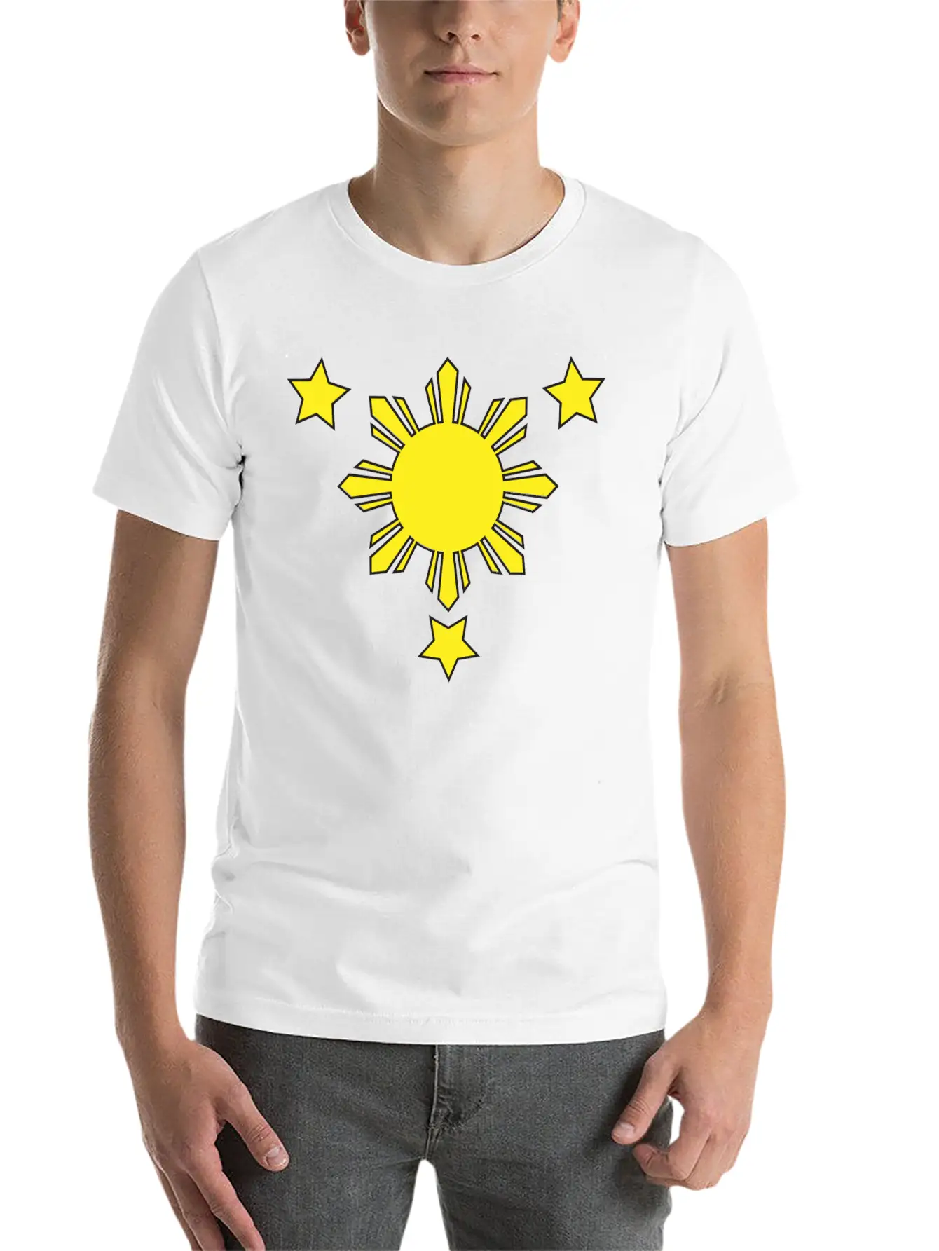 3 Stars And A Sun Lightweight Cotton T-Shirt – Daily Comfort Graphic Shirt