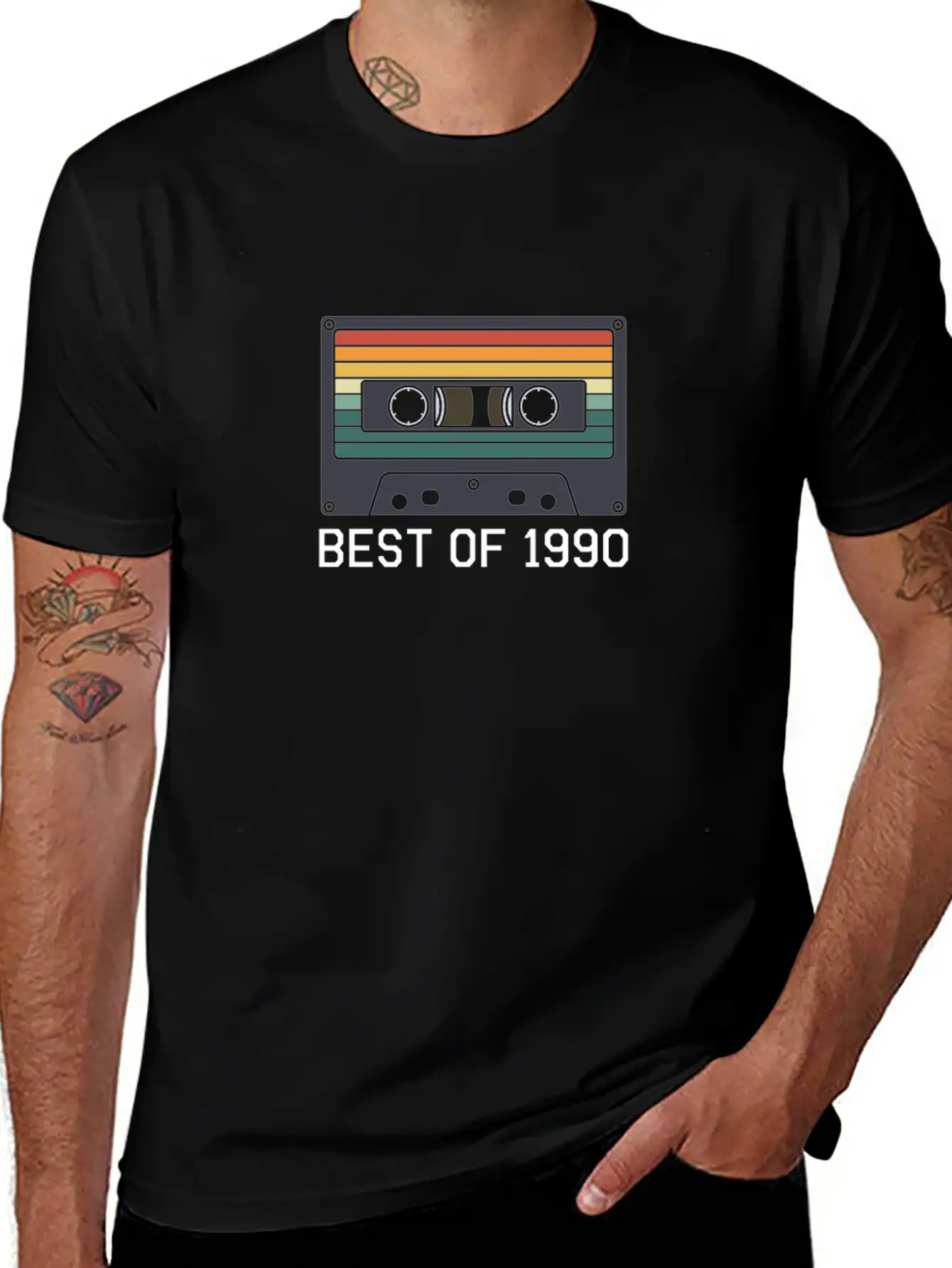 30th Birthday Best Of 1990 Cassette Tape Vintage Essential Unisex Summer Tee – Soft Cotton Casual Fit