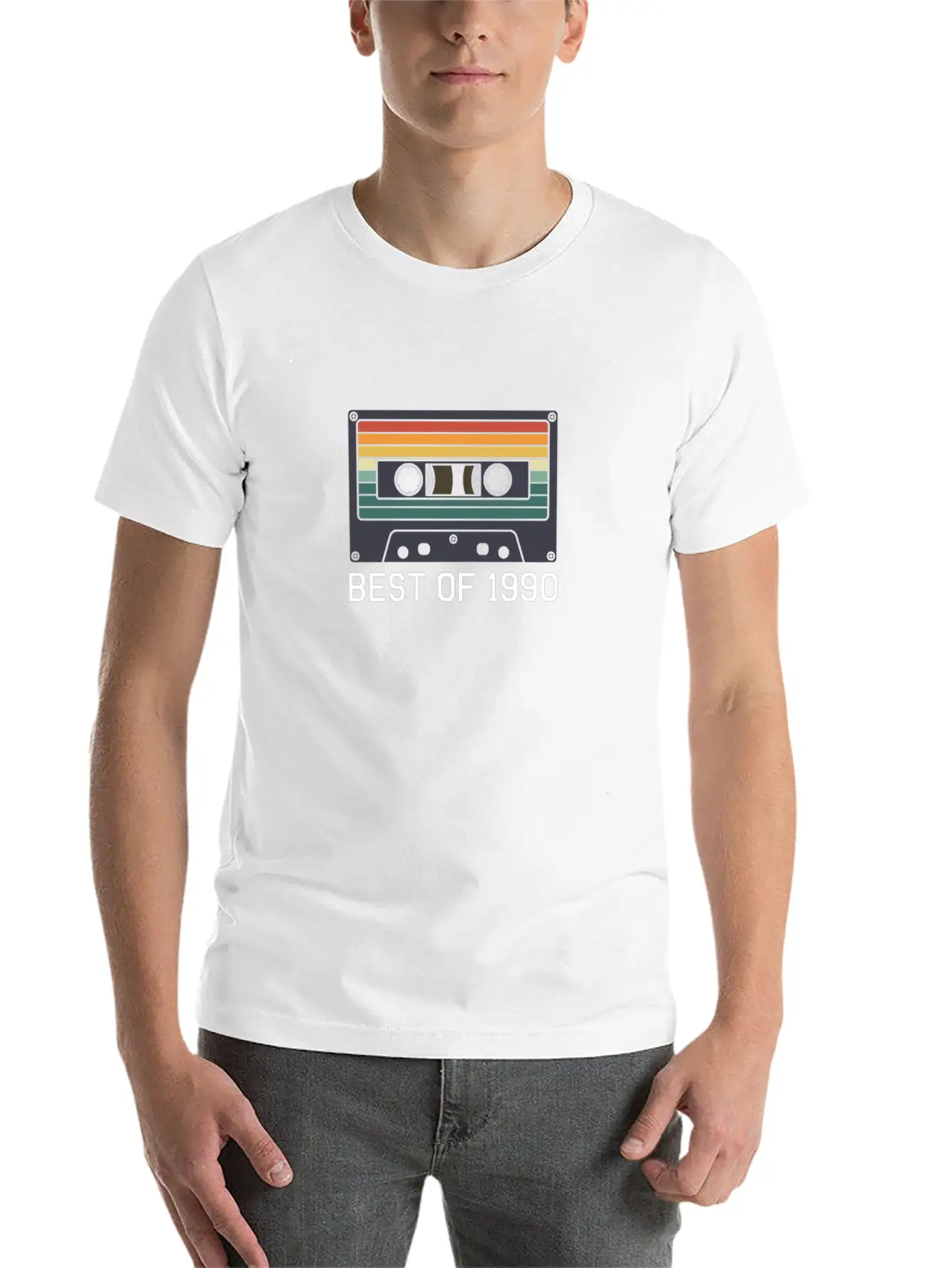 30th Birthday Best Of 1990 Cassette Tape Vintage Essential Unisex Summer Tee – Soft Cotton Casual Fit