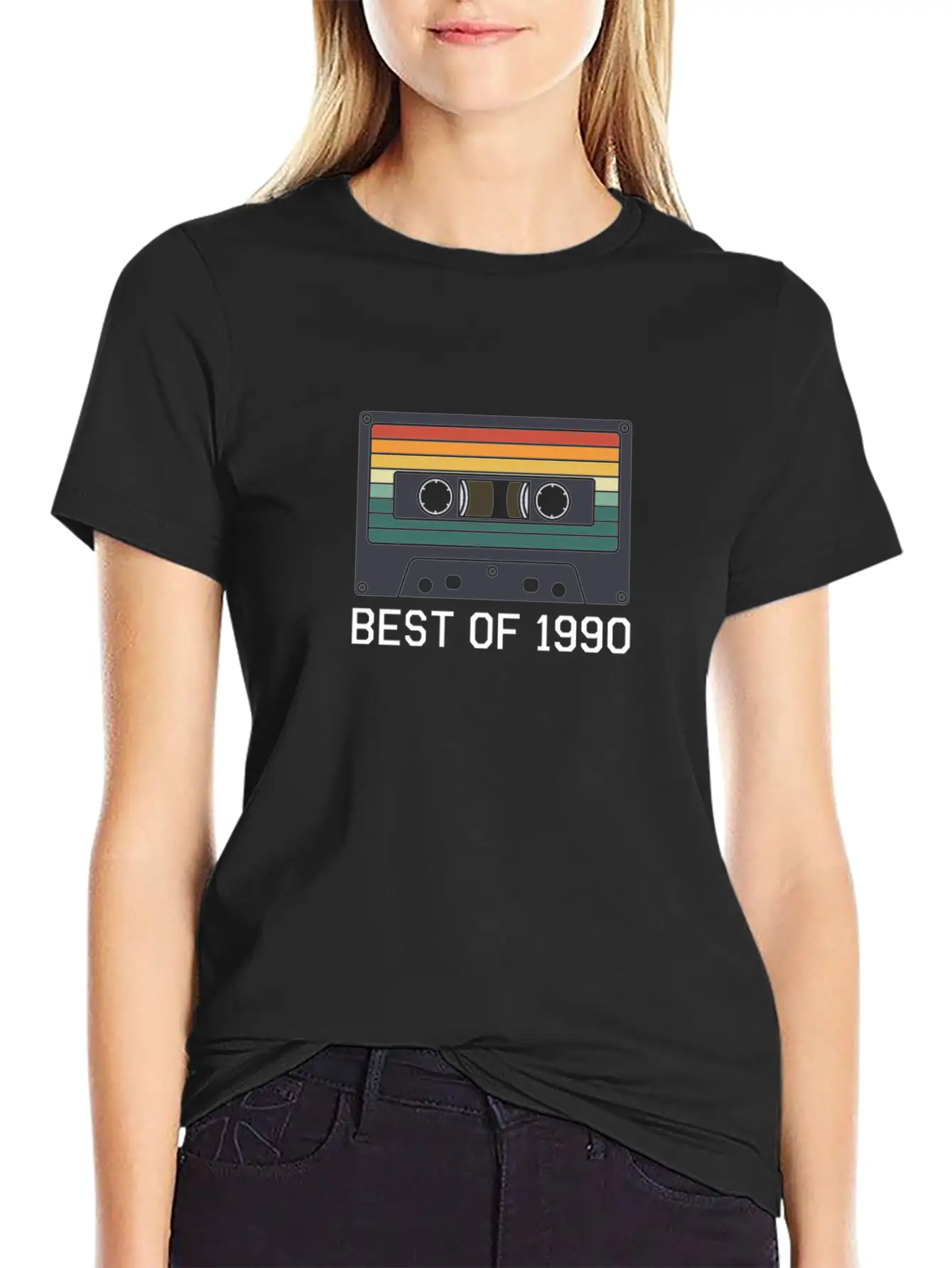 30th Birthday Best Of 1990 Cassette Tape Vintage Essential Unisex Summer Tee – Soft Cotton Casual Fit