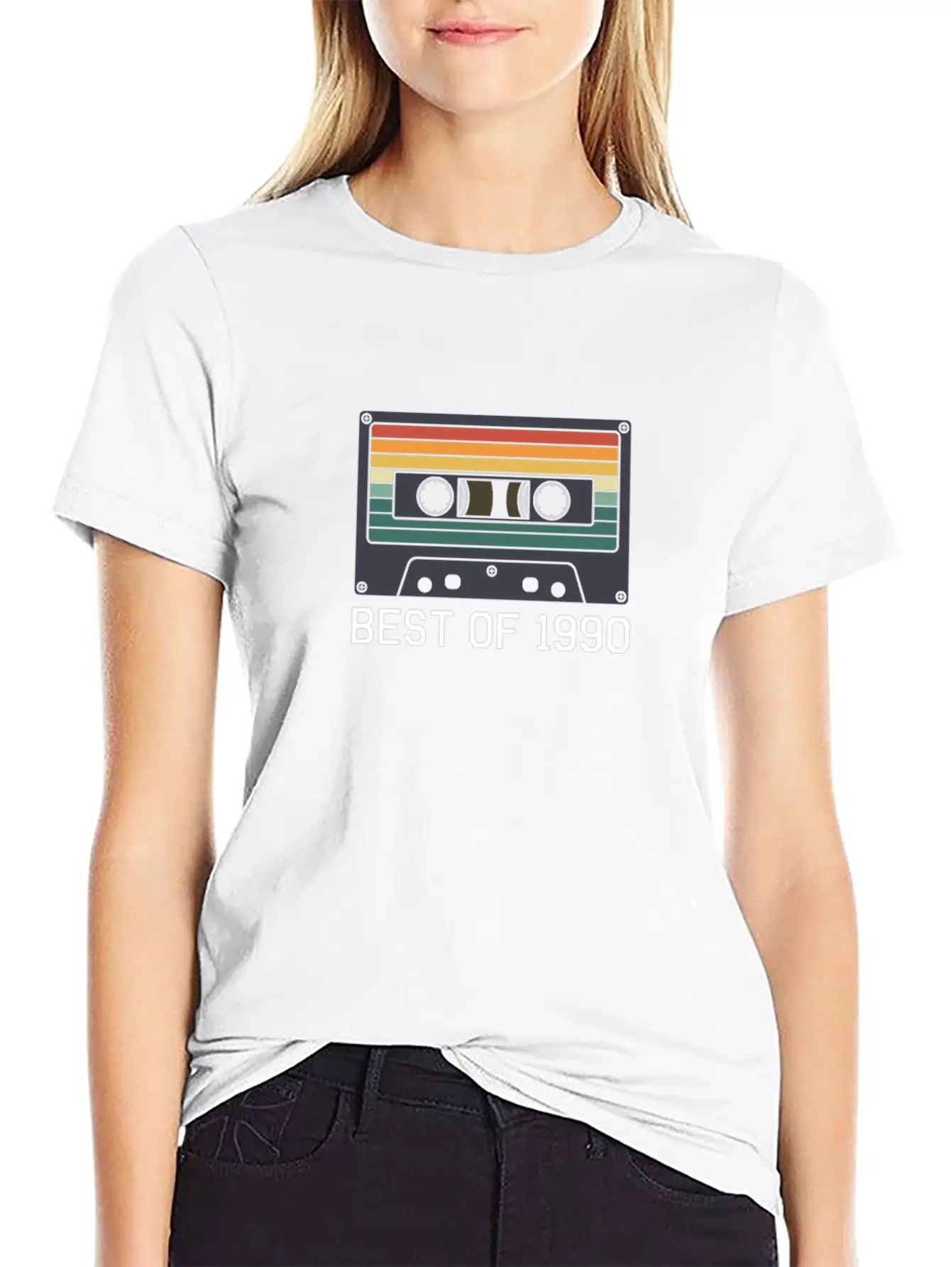 30th Birthday Best Of 1990 Cassette Tape Vintage Essential Unisex Summer Tee – Soft Cotton Casual Fit
