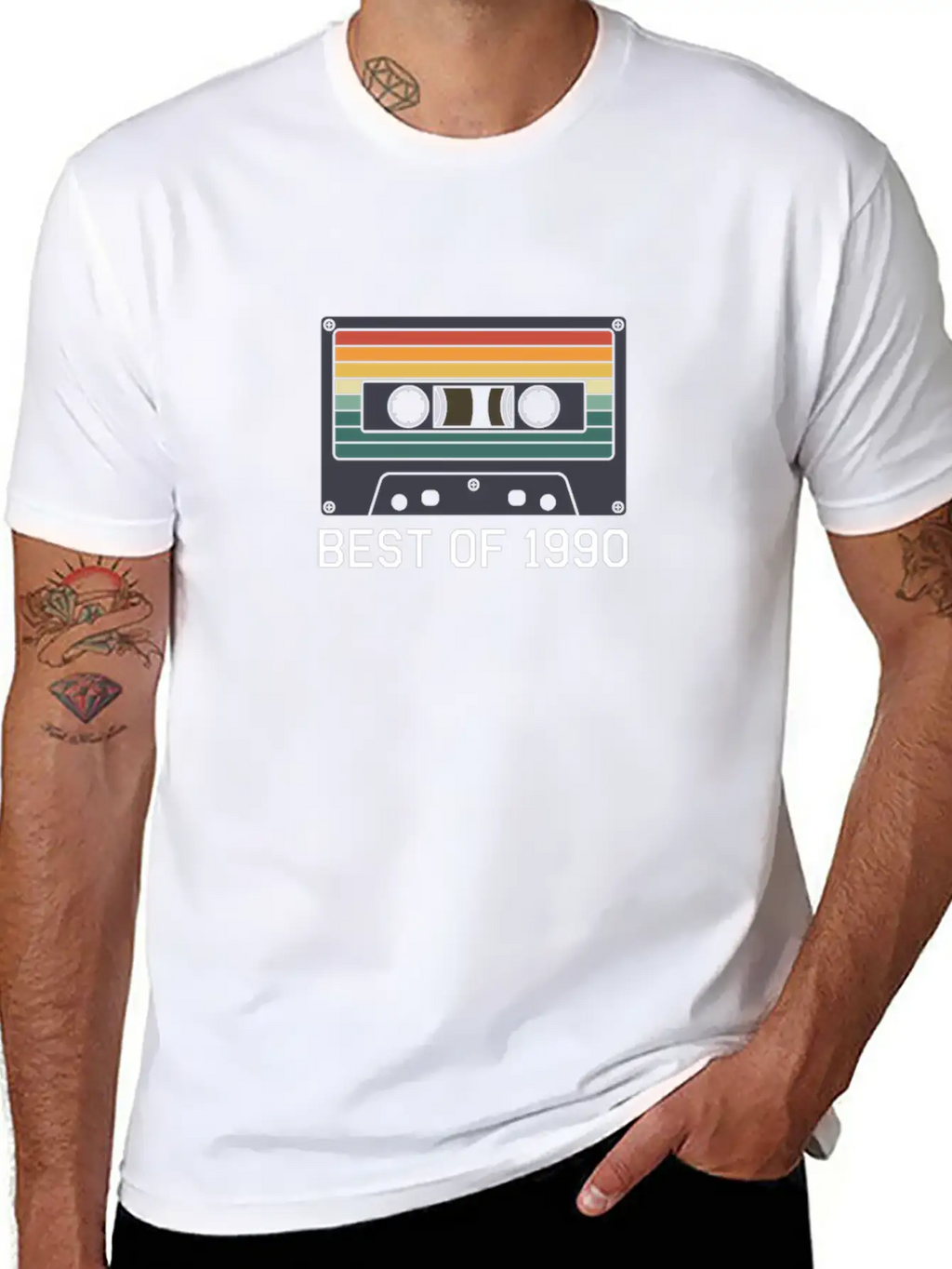 30th Birthday Best Of 1990 Cassette Tape Vintage Essential Unisex Summer Tee – Soft Cotton Casual Fit