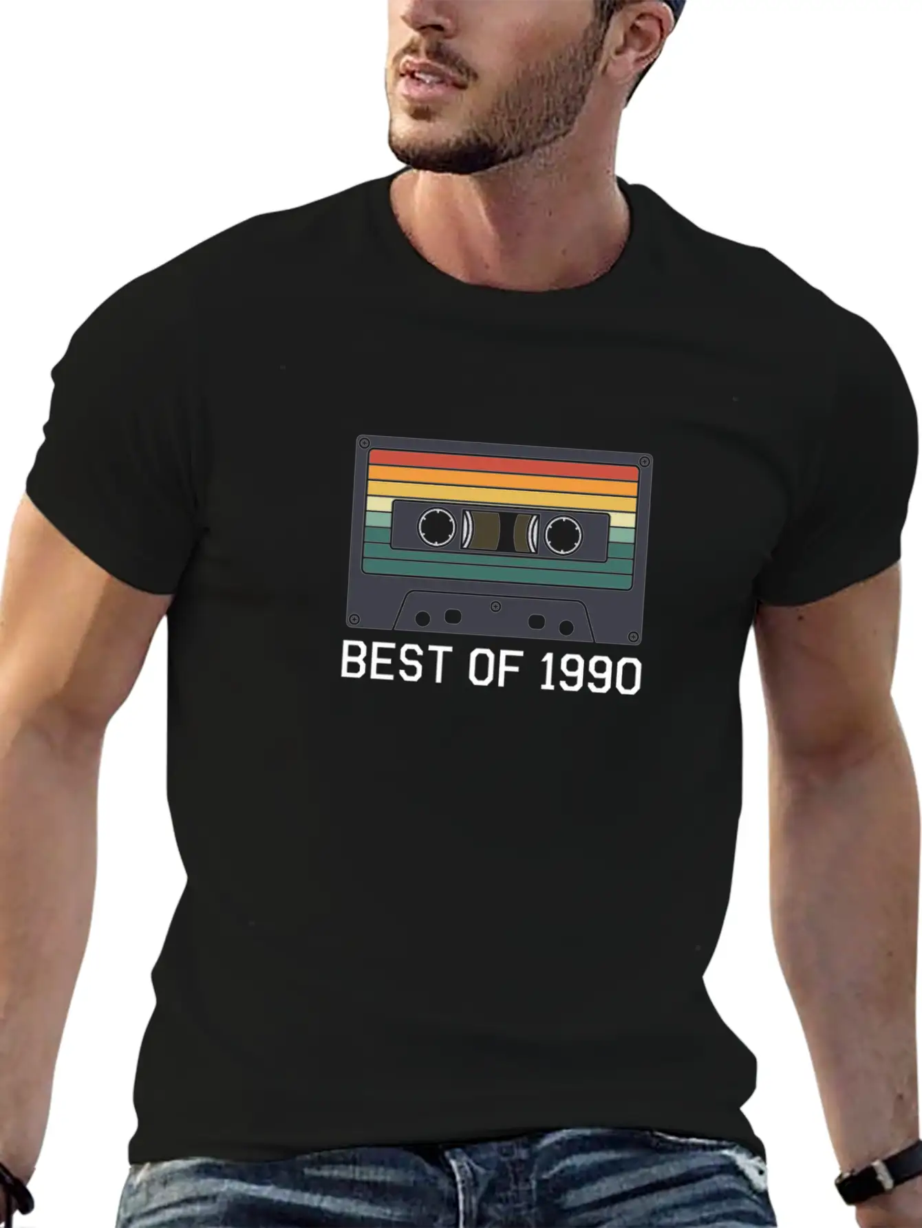 30th Birthday Best Of 1990 Cassette Tape Vintage Essential Unisex Summer Tee – Soft Cotton Casual Fit