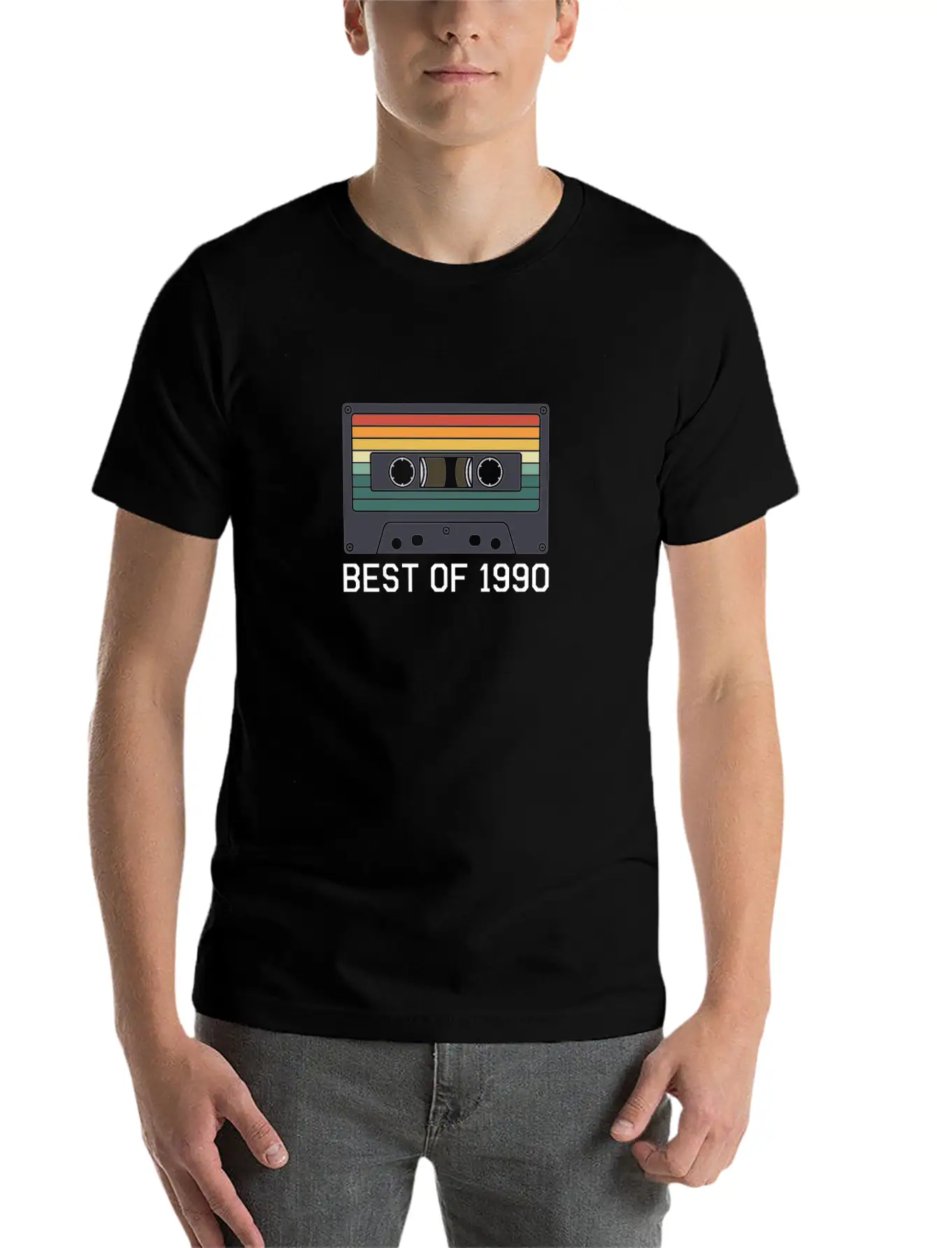 30th Birthday Best Of 1990 Cassette Tape Vintage Essential Unisex Summer Tee – Soft Cotton Casual Fit