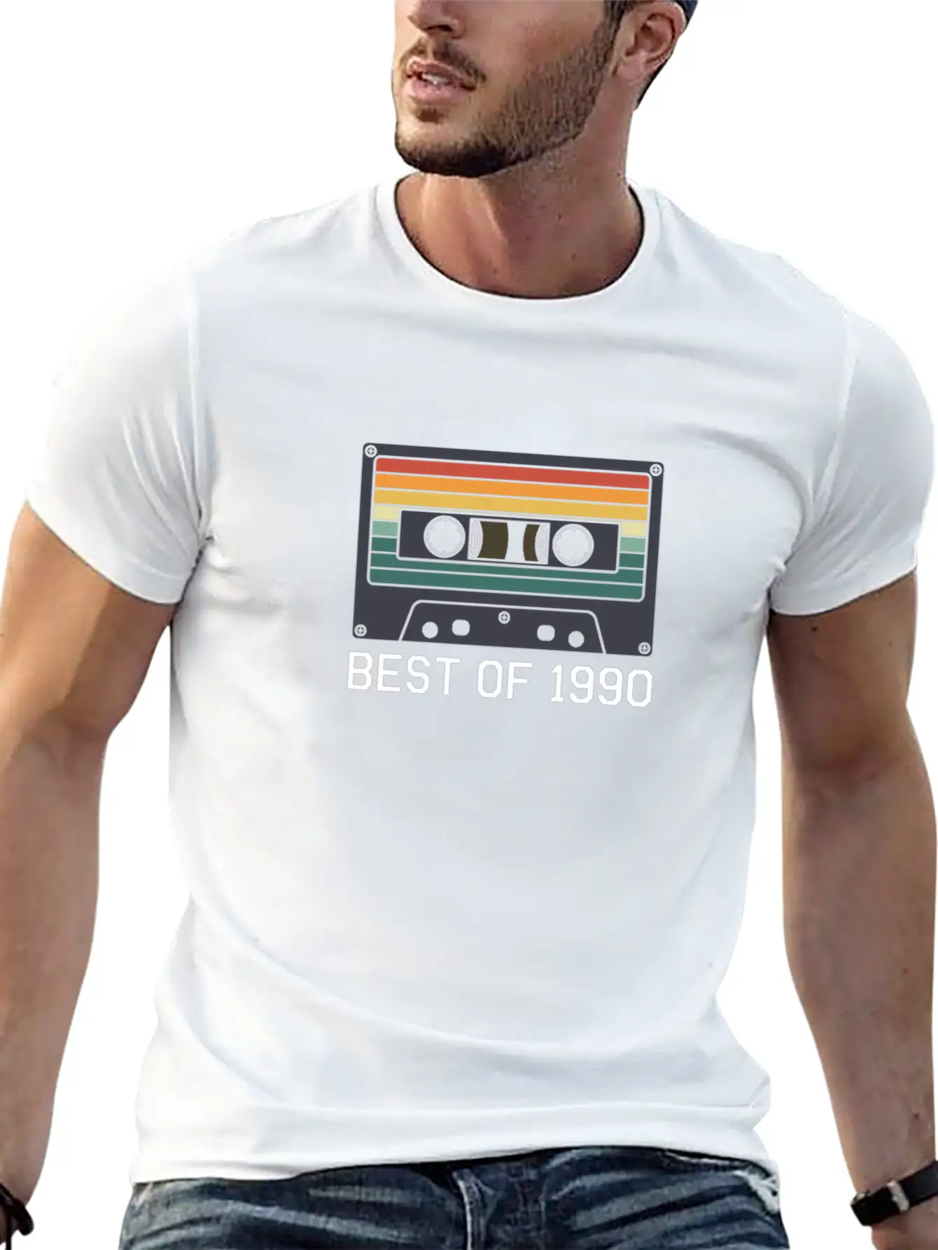 30th Birthday Best Of 1990 Cassette Tape Vintage Essential Unisex Summer Tee – Soft Cotton Casual Fit