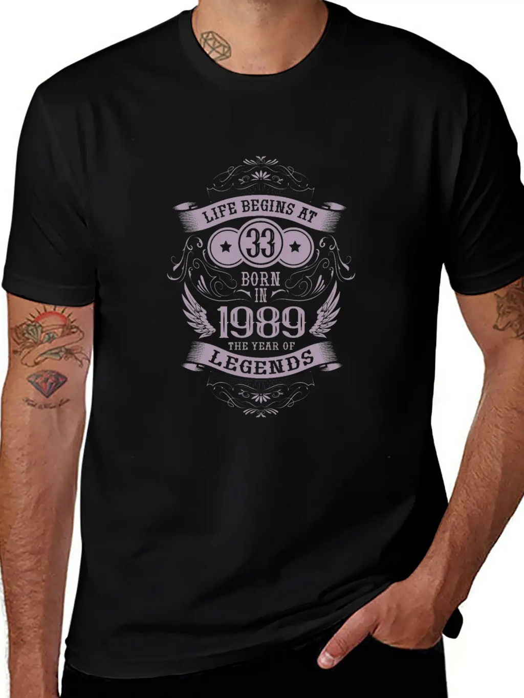 33rd Birthday Gifts Vintage 1989 Vintage Essential Unisex Summer Tee – Soft Cotton Casual Fit