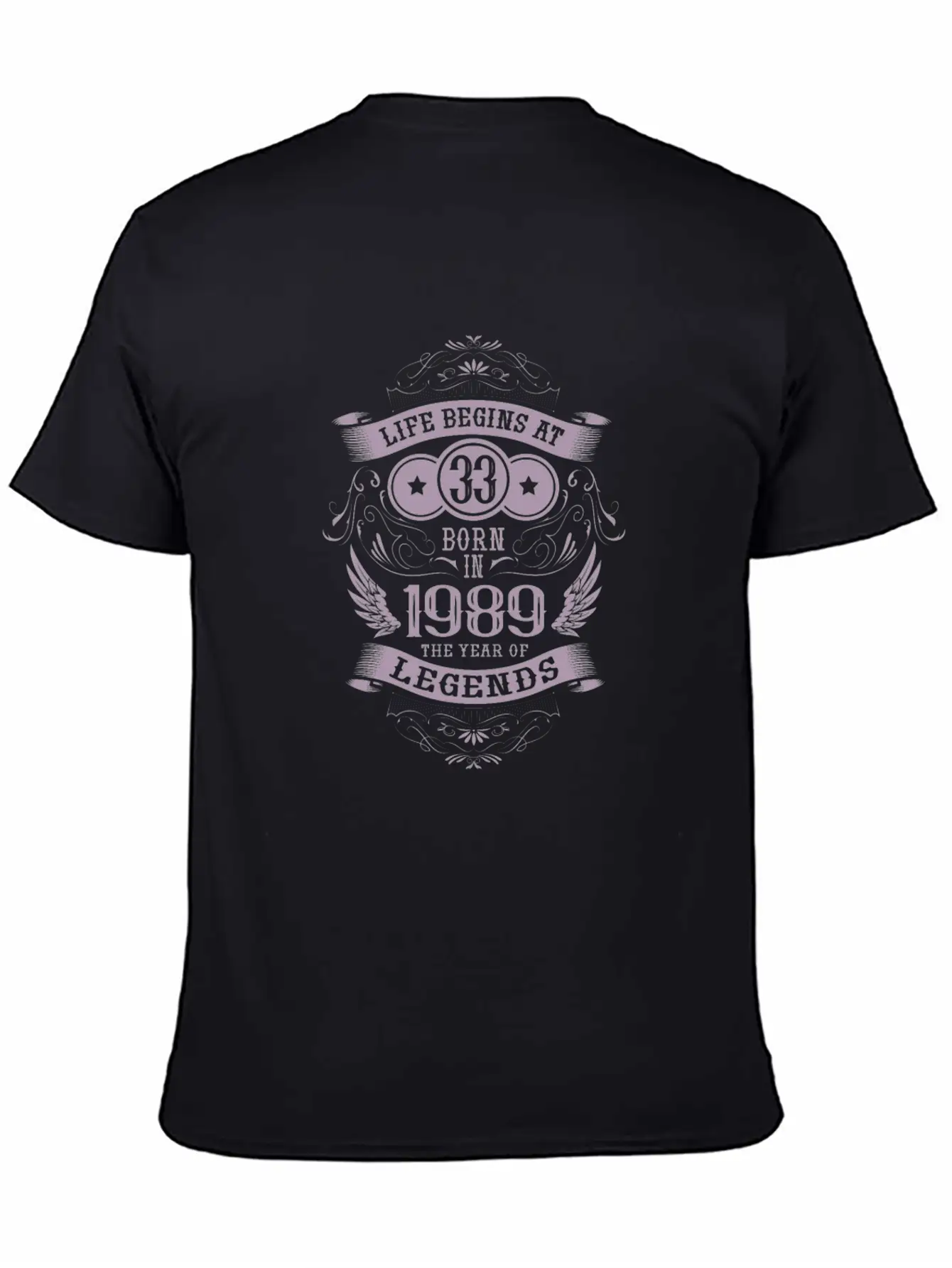 33rd Birthday Gifts Vintage 1989 Vintage Essential Unisex Summer Tee – Soft Cotton Casual Fit