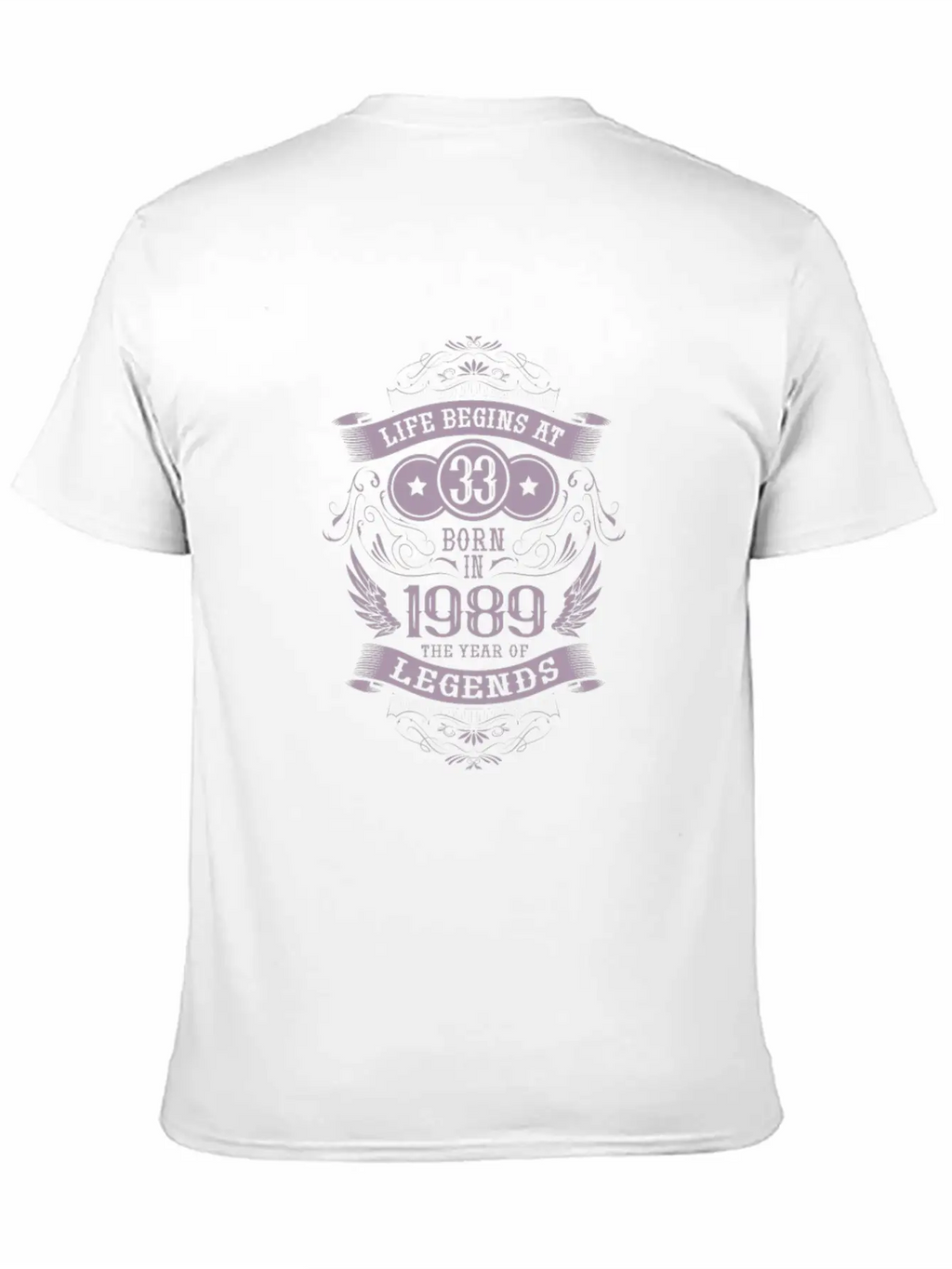 33rd Birthday Gifts Vintage 1989 Vintage Essential Unisex Summer Tee – Soft Cotton Casual Fit