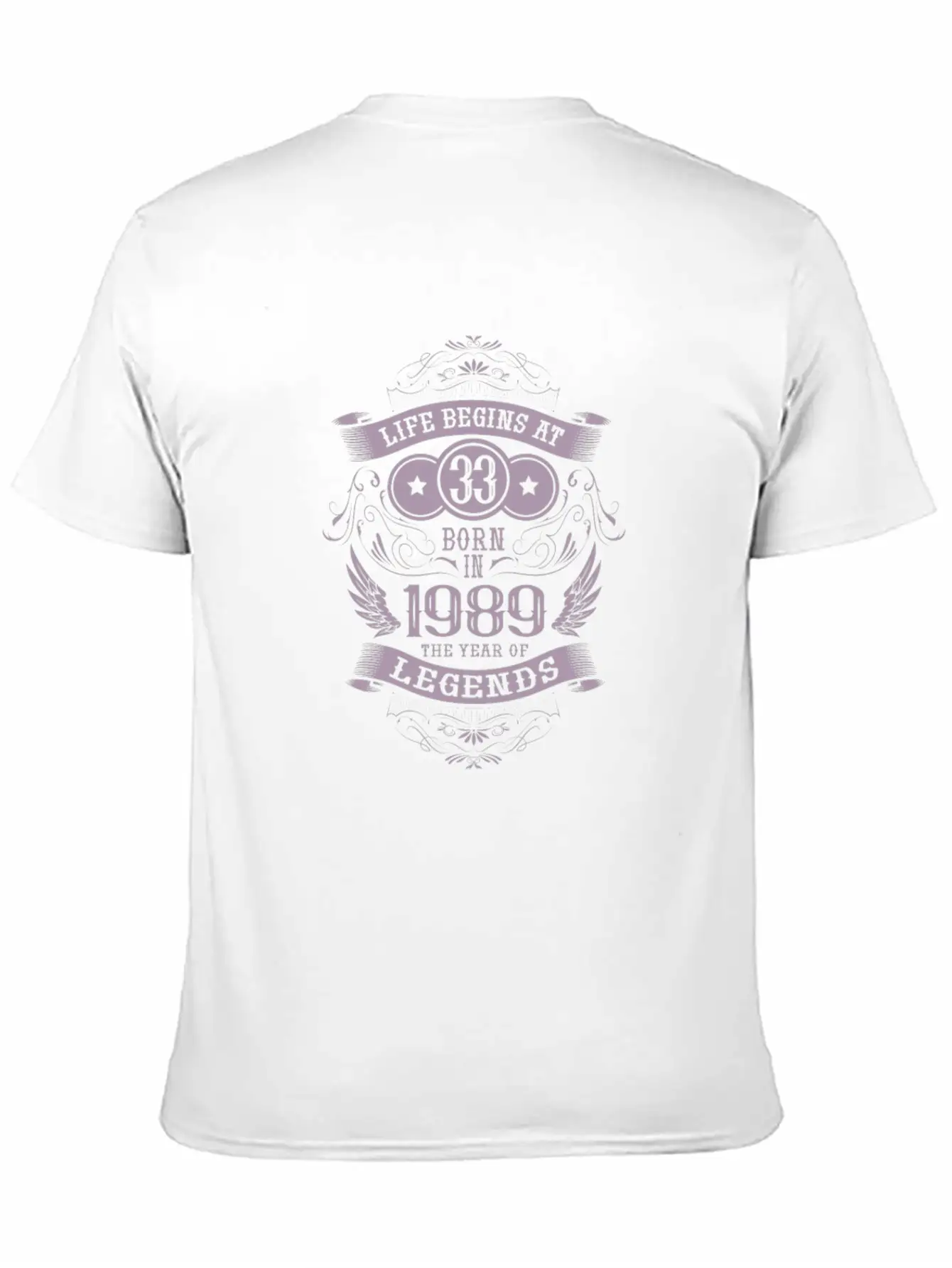 33rd Birthday Gifts Vintage 1989 Vintage Essential Unisex Summer Tee – Soft Cotton Casual Fit