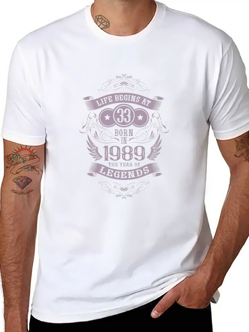 33rd Birthday Gifts Vintage 1989 Vintage Essential Unisex Summer Tee – Soft Cotton Casual Fit