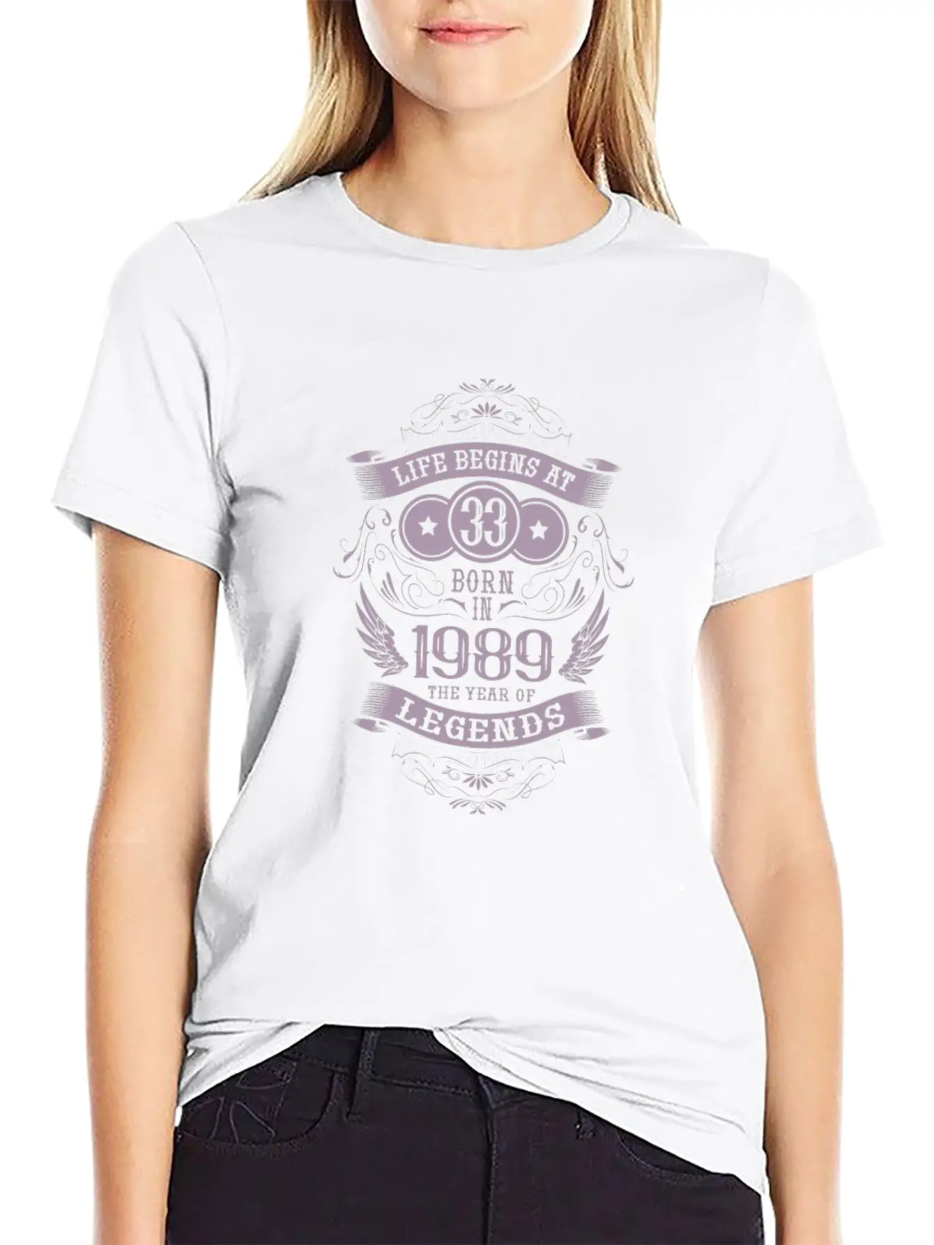 33rd Birthday Gifts Vintage 1989 Vintage Essential Unisex Summer Tee – Soft Cotton Casual Fit