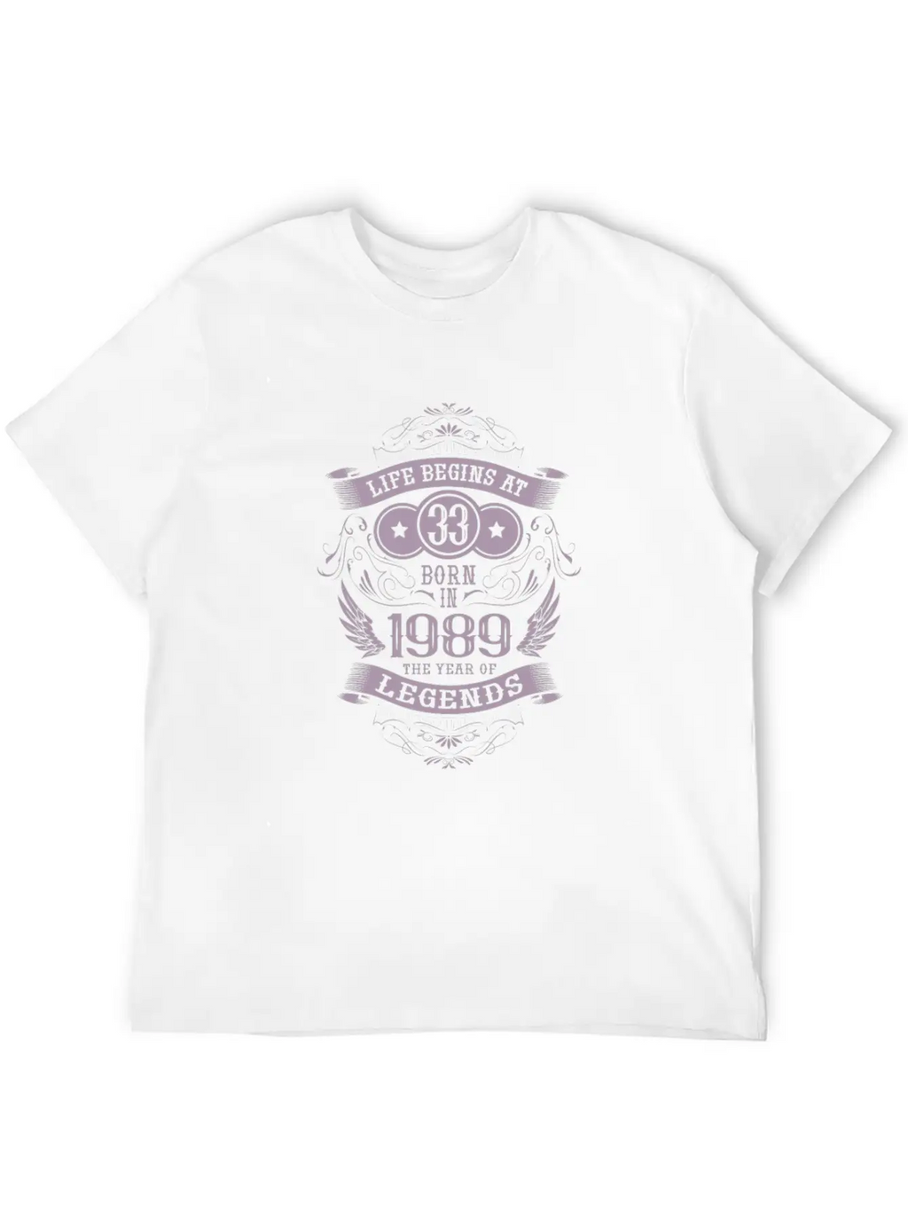 33rd Birthday Gifts Vintage 1989 Vintage Essential Unisex Summer Tee – Soft Cotton Casual Fit