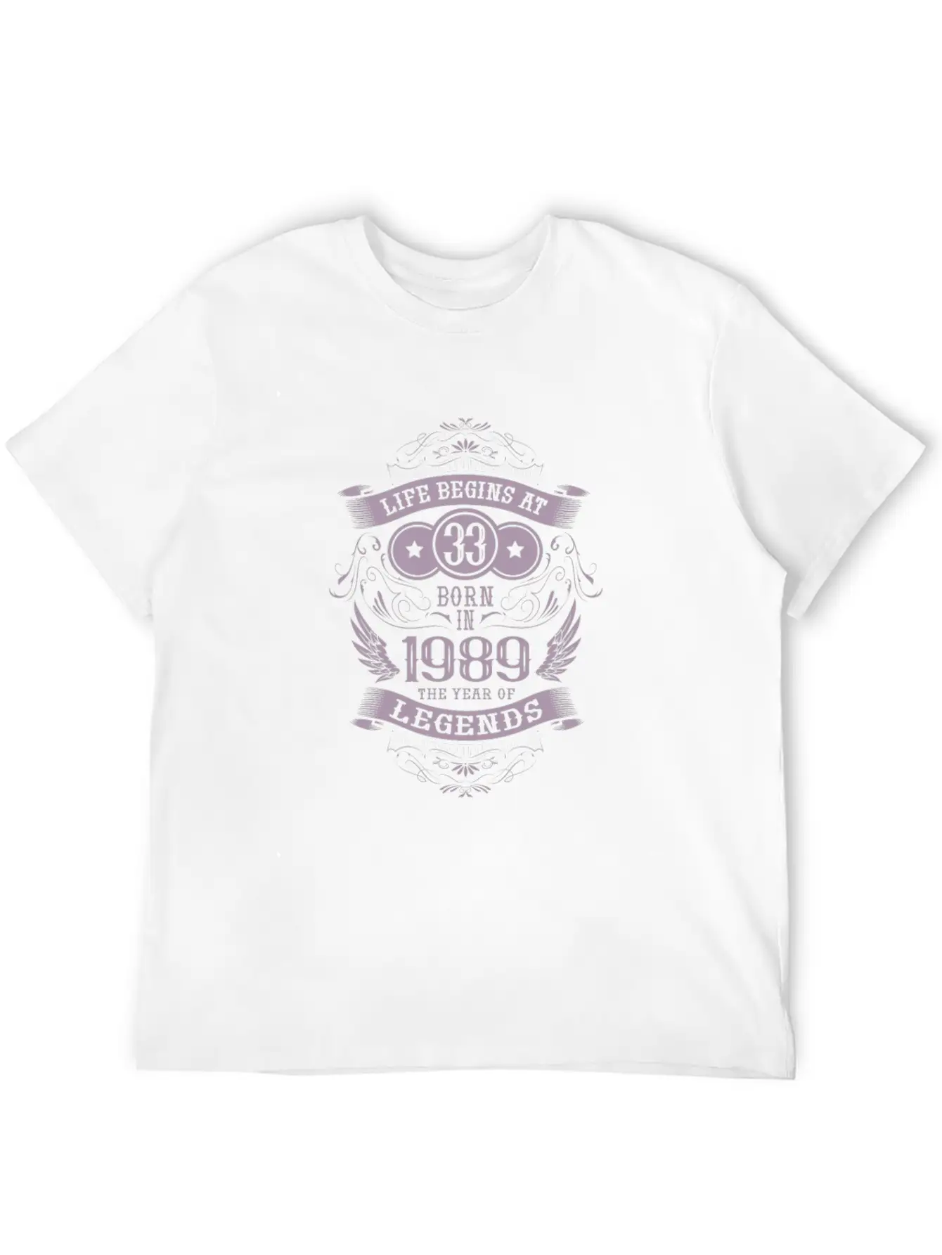 33rd Birthday Gifts Vintage 1989 Vintage Essential Unisex Summer Tee – Soft Cotton Casual Fit