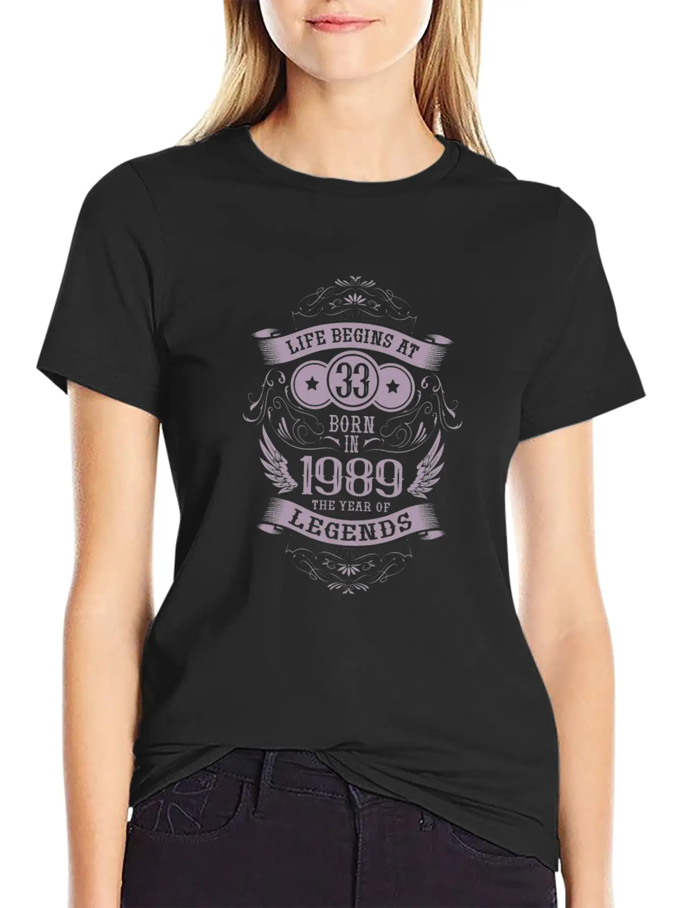 33rd Birthday Gifts Vintage 1989 Vintage Essential Unisex Summer Tee – Soft Cotton Casual Fit