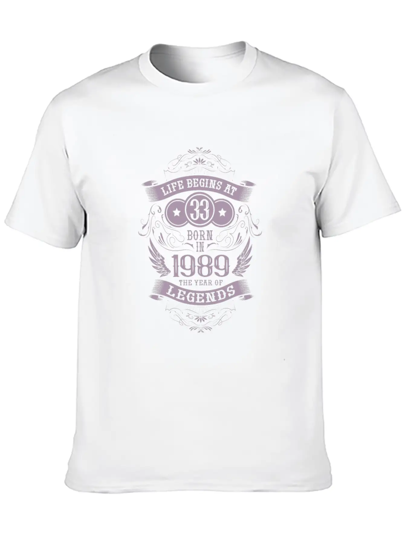 33rd Birthday Gifts Vintage 1989 Vintage Essential Unisex Summer Tee – Soft Cotton Casual Fit