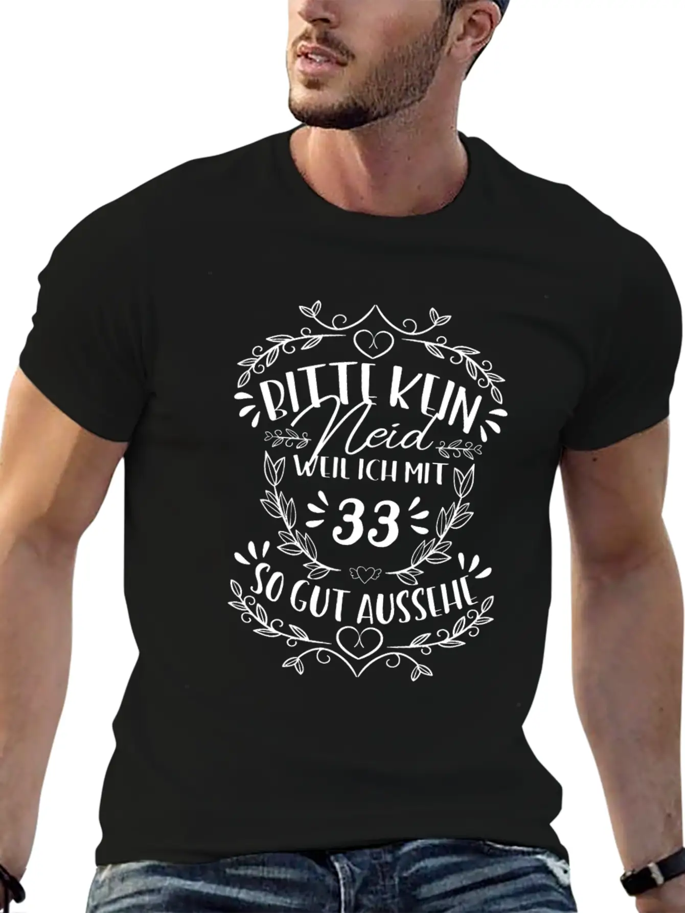 33rd Birthday Women No Envy Classic Crew Neck Graphic Tee – Everyday Minimal Look
