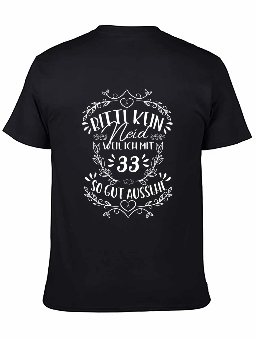 33rd Birthday Women No Envy Classic Crew Neck Graphic Tee – Everyday Minimal Look