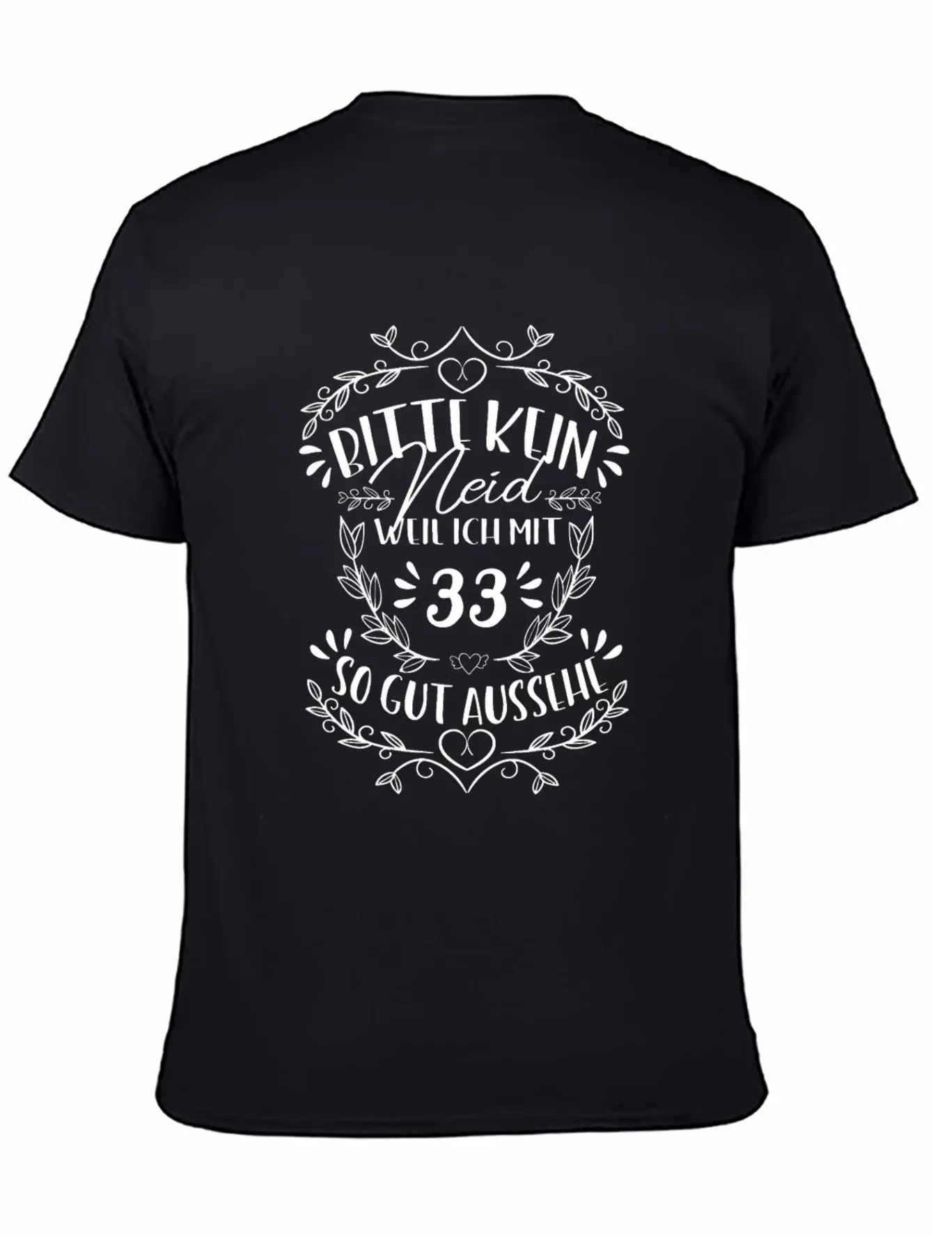 33rd Birthday Women No Envy Classic Crew Neck Graphic Tee – Everyday Minimal Look