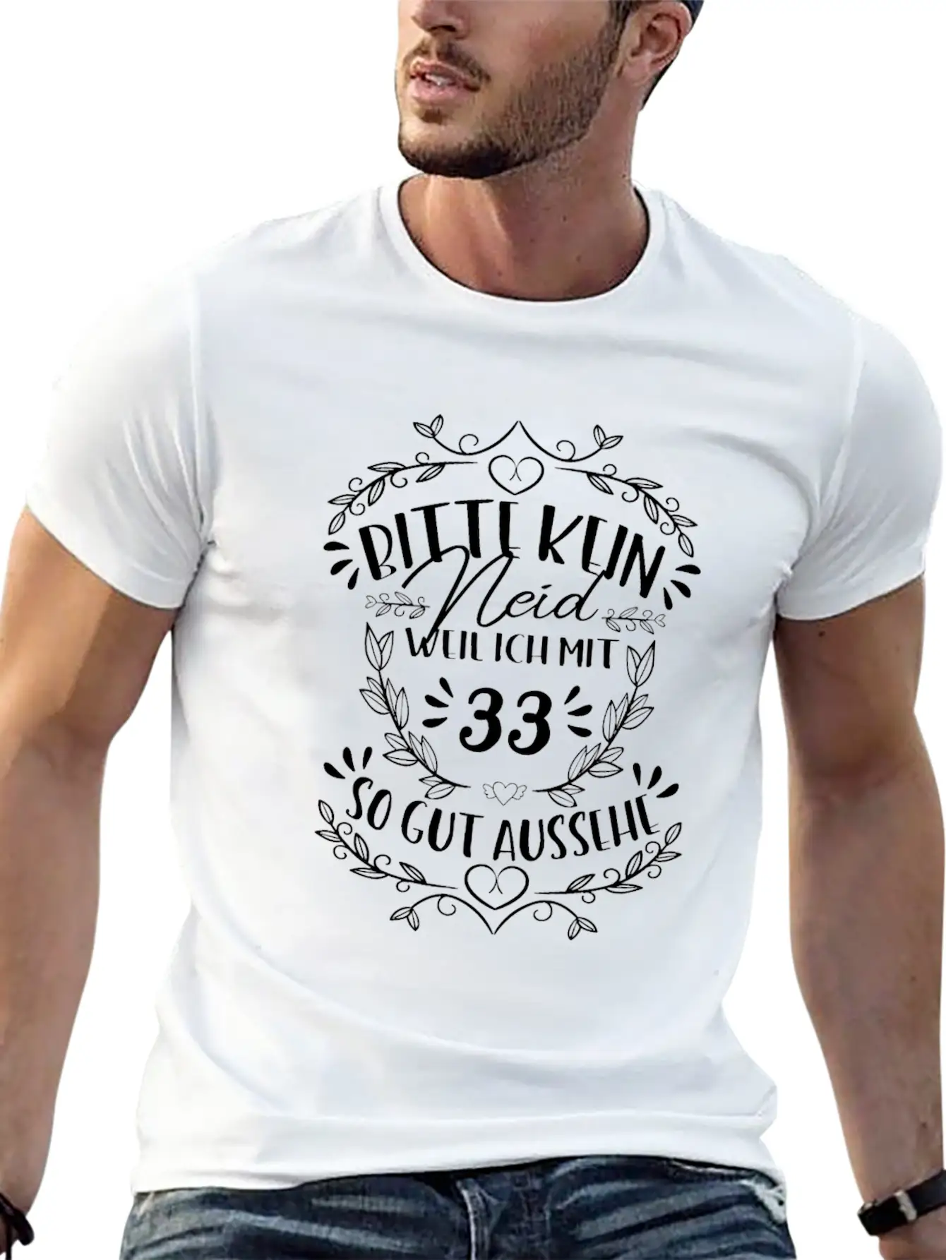 33rd Birthday Women No Envy Classic Crew Neck Graphic Tee – Everyday Minimal Look