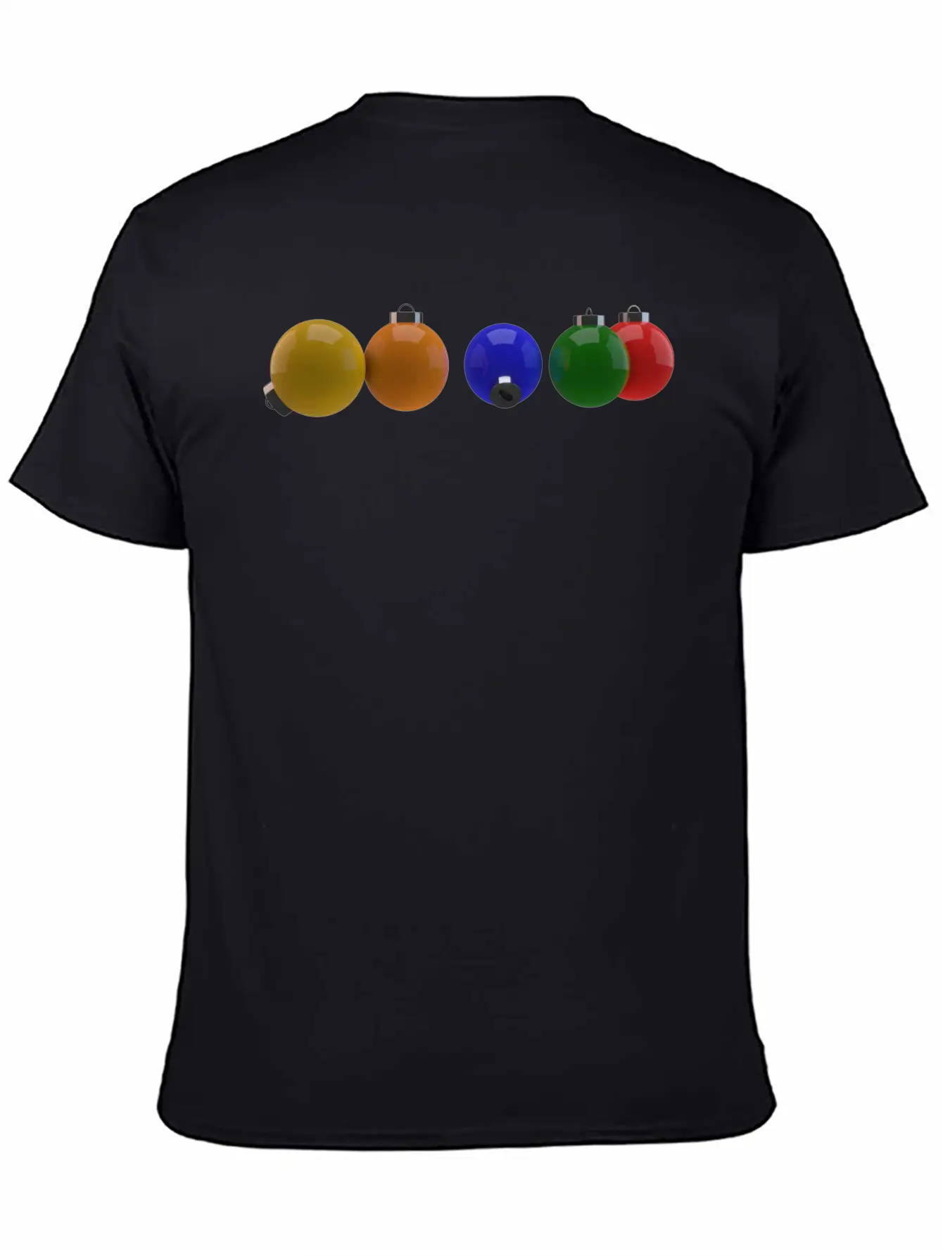 3D Colourful Christmas Ornaments Essential Cotton Tee For Daily Outfits – Unisex Style