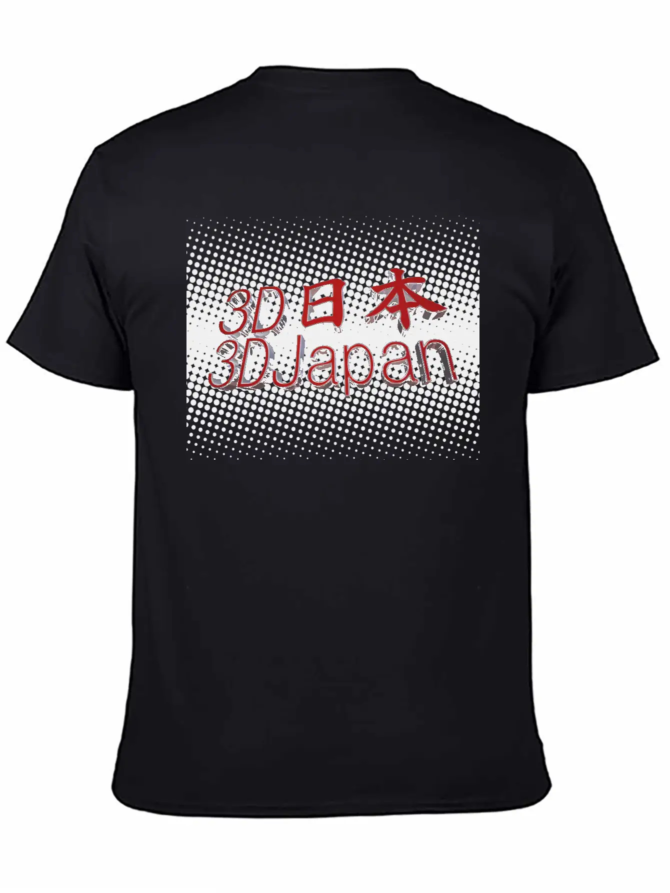 3D Japan Logo Classic Crew Neck Graphic Tee – Everyday Minimal Look