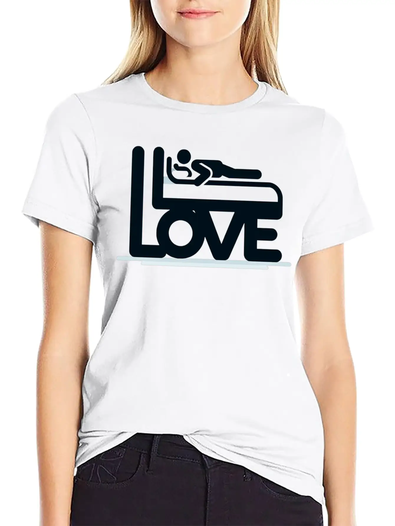 3D Love Typography With Creative Design Lightweight Cotton T-Shirt – Daily Comfort Graphic Shirt