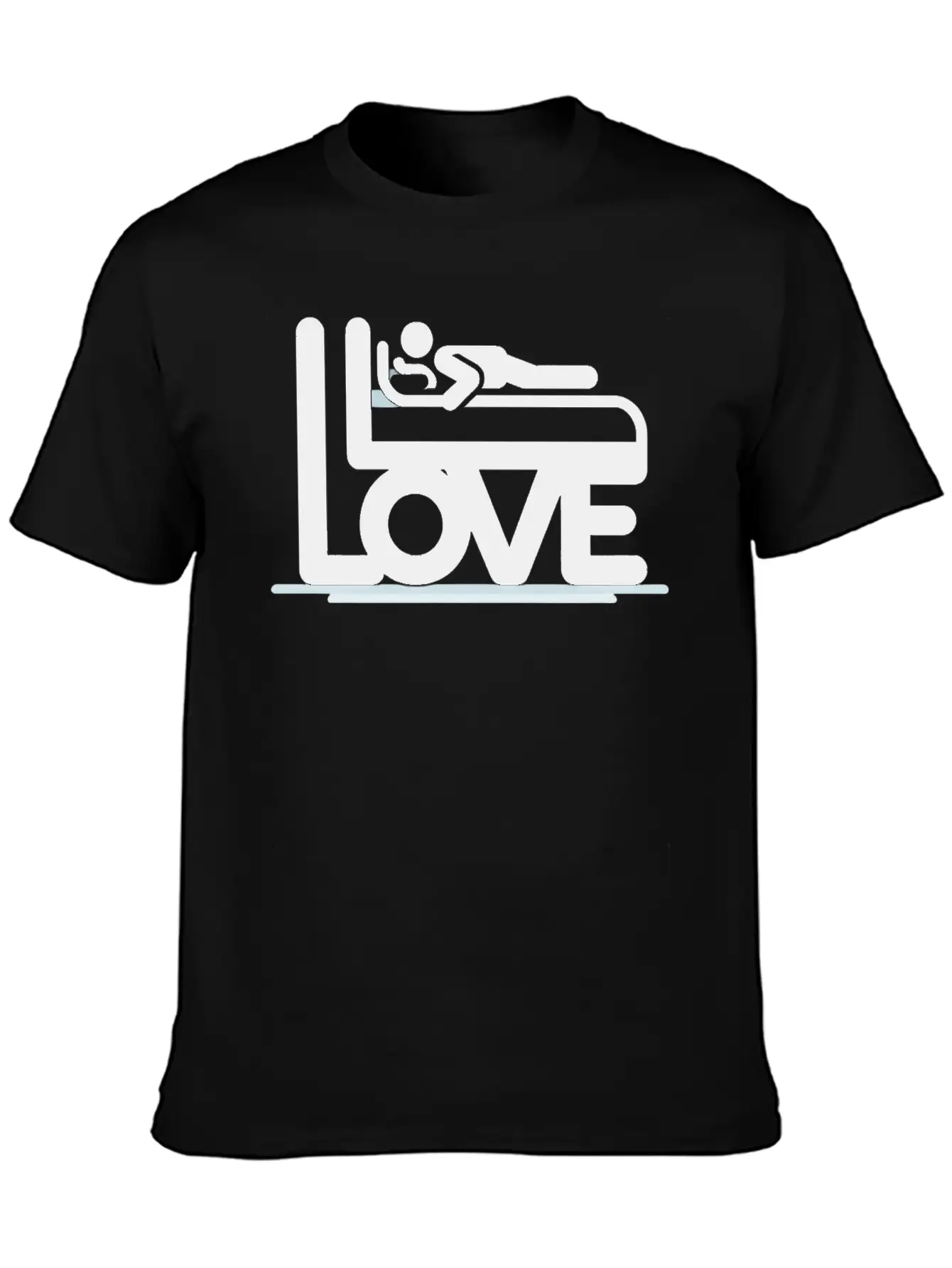3D Love Typography With Creative Design Lightweight Cotton T-Shirt – Daily Comfort Graphic Shirt