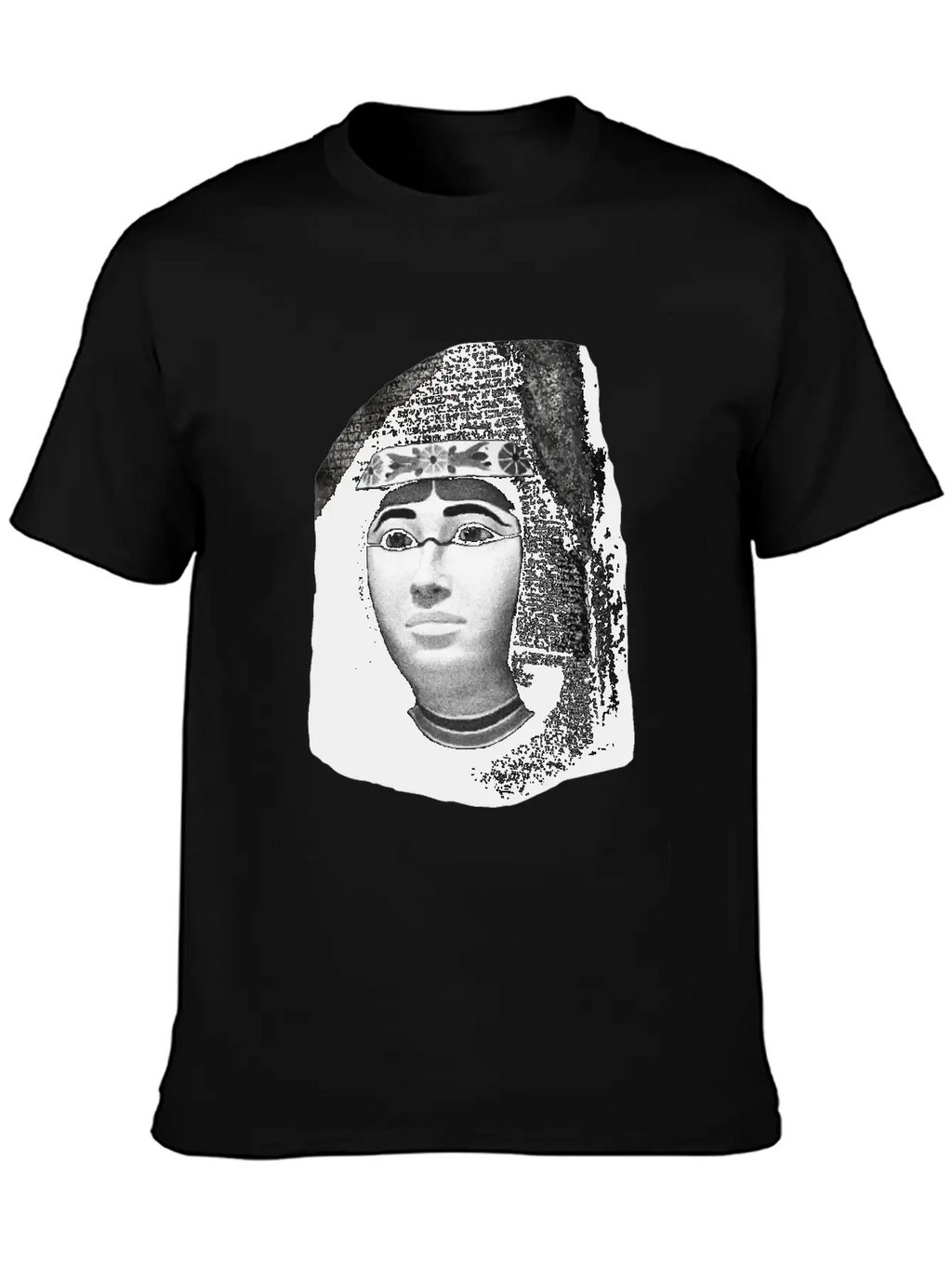 3d Rosetta Stone With Egyptian Woman Classic Fit Graphic Tee For Daily Comfort – Unisex Cotton Shirt